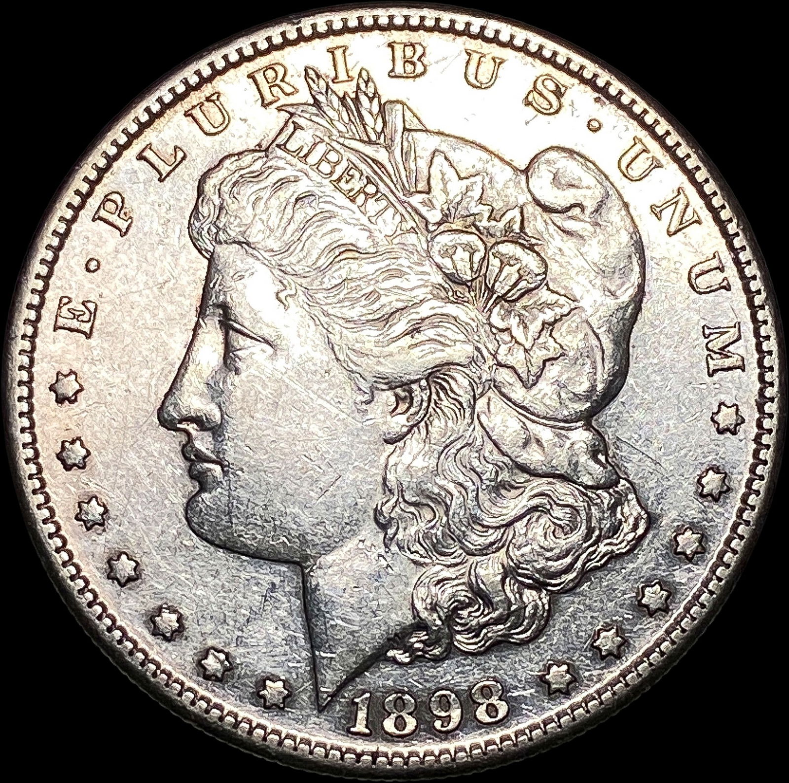1898-S Silver Morgan Dollar CLOSELY UNCIRCULATED (1 of 2)