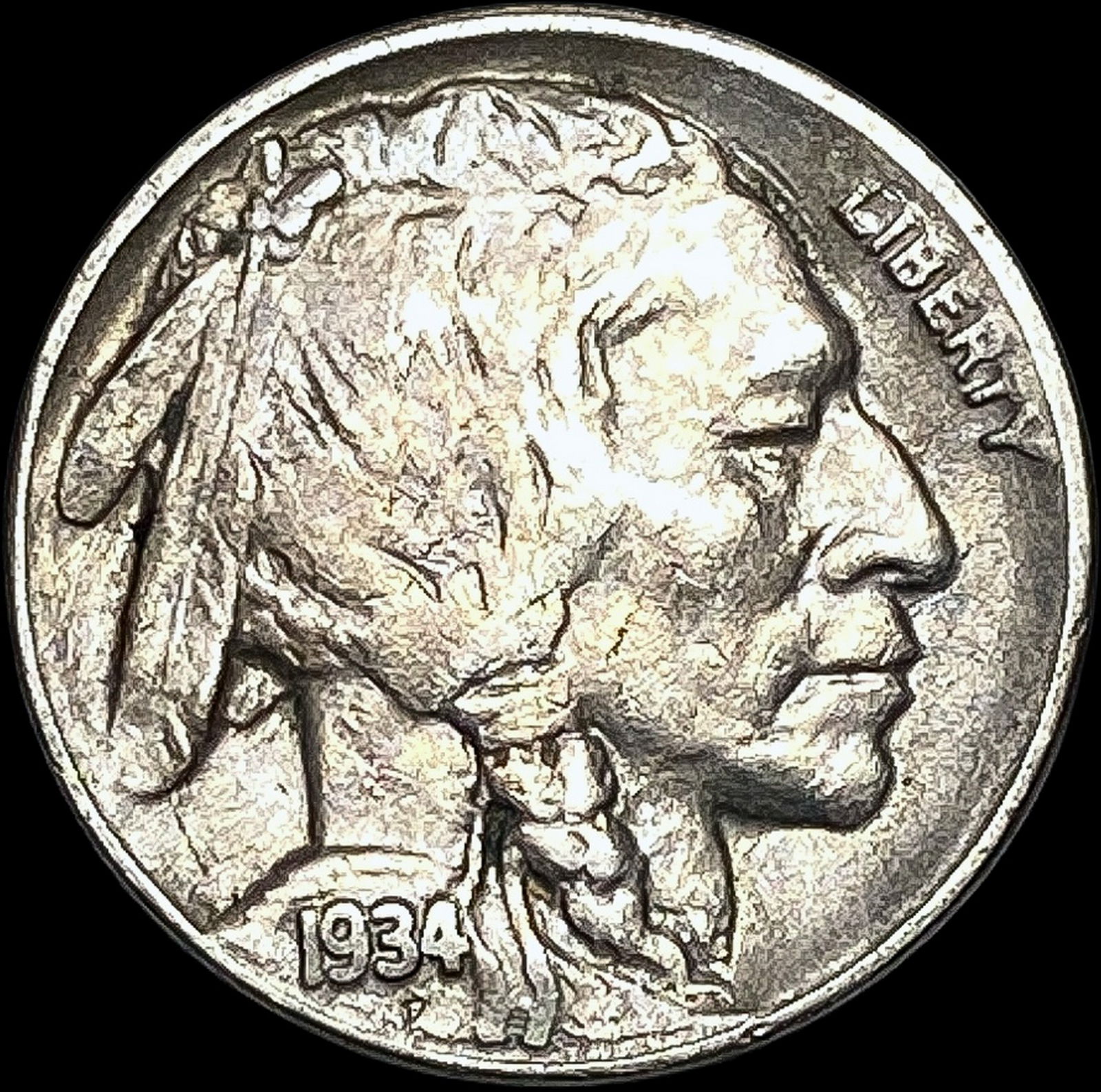 1934-D Buffalo Nickel UNCIRCULATED (1 of 2)