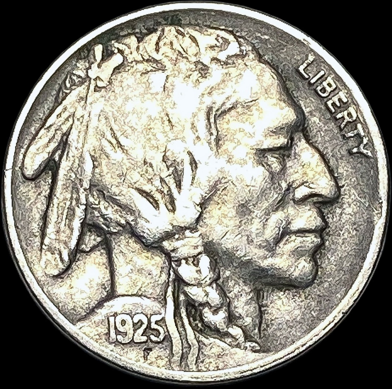 1925-S Buffalo Nickel LIGHTLY CIRCULATED (1 of 2)