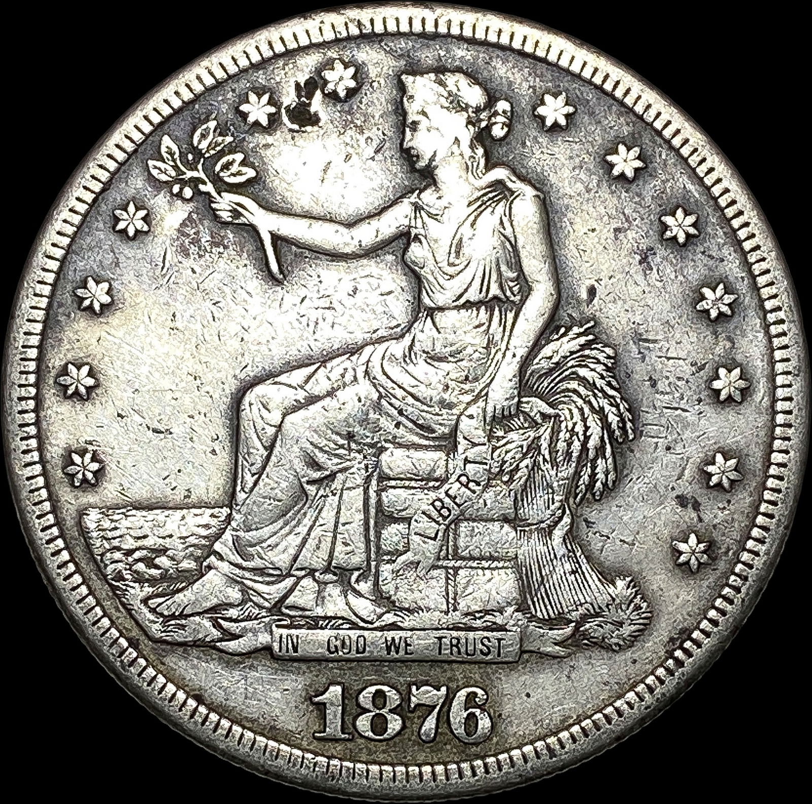 1876-S Silver Trade Dollar HIGH GRADE (1 of 2)