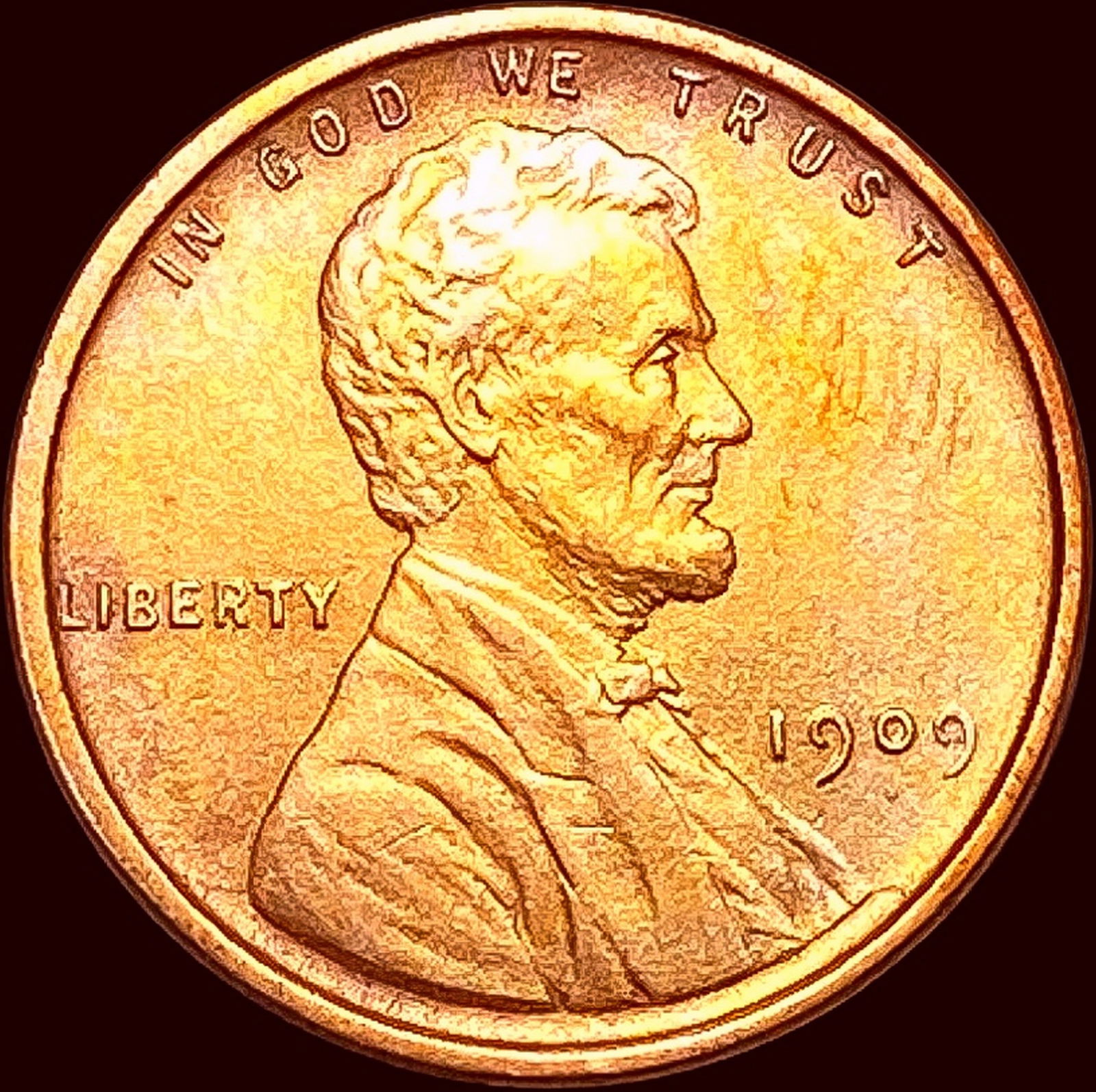 1909 VDB Red Lincoln Wheat Cent CHOICE BU (1 of 2)