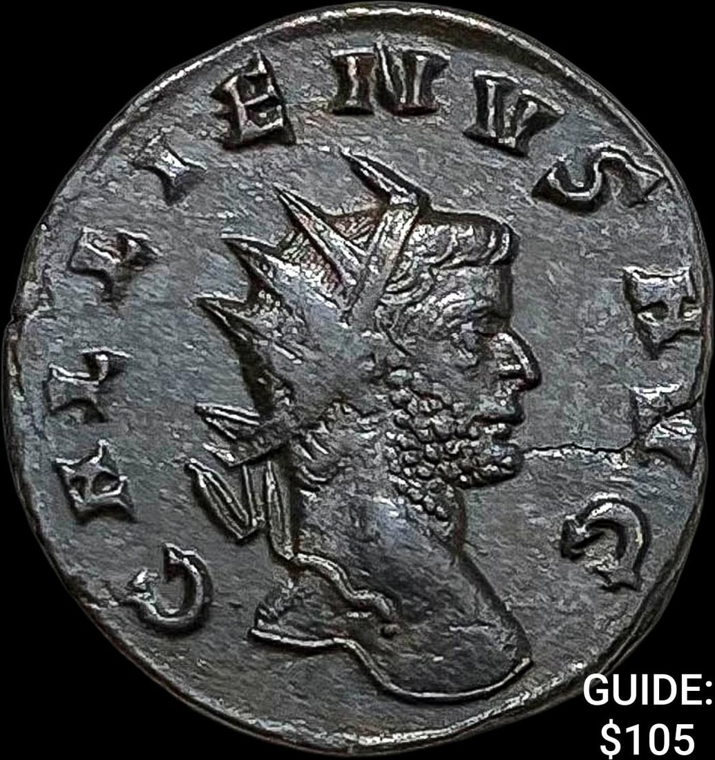 Roman Gallienus, 253-268 AD BI DBL Denarius CHOICE AU: Roman Gallienus, 253-268 AD BI DBL Denarius CHOICE AU