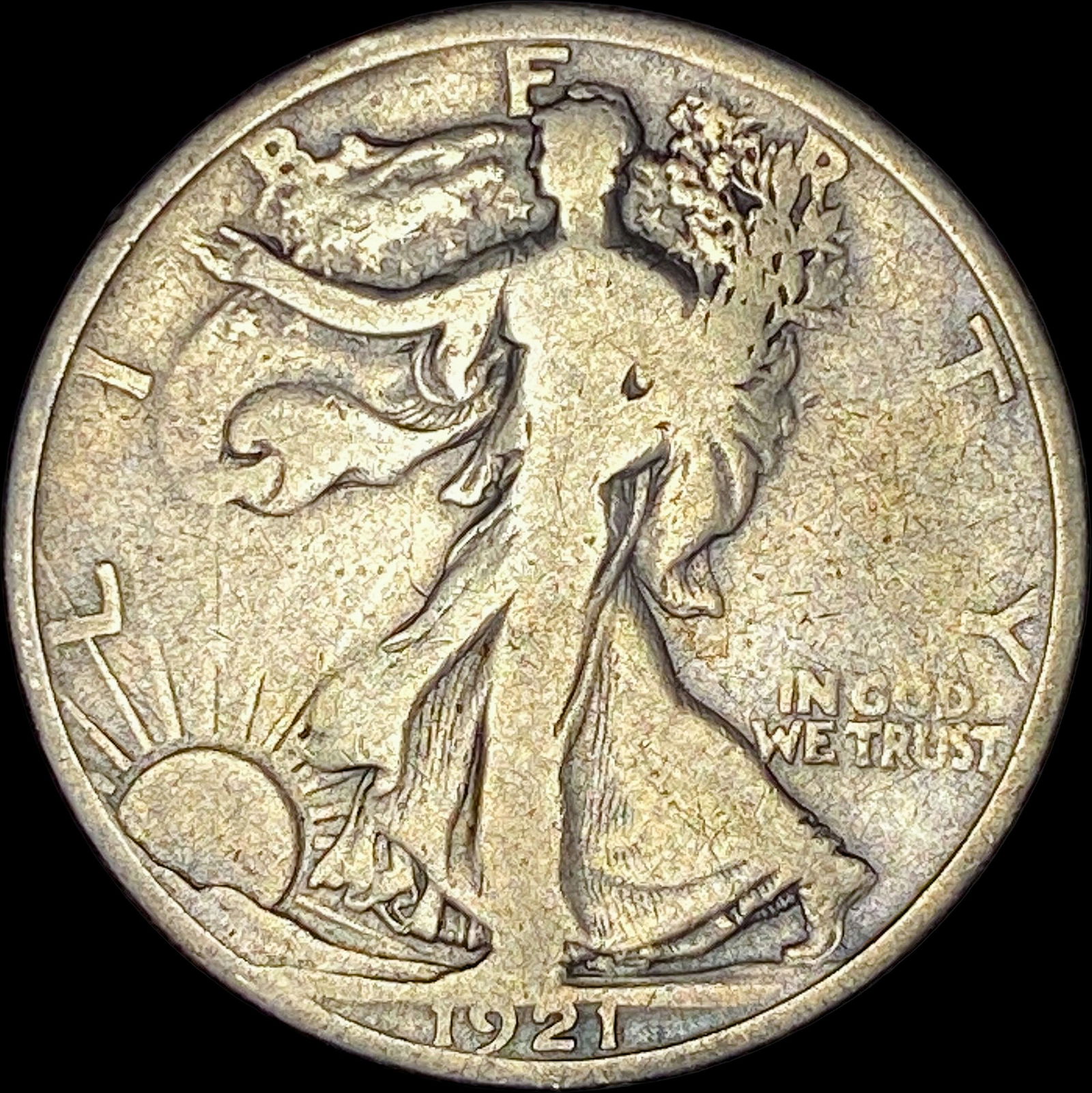 1921 Walking Liberty Half Dollar NICELY CIRCULATED (1 of 2)