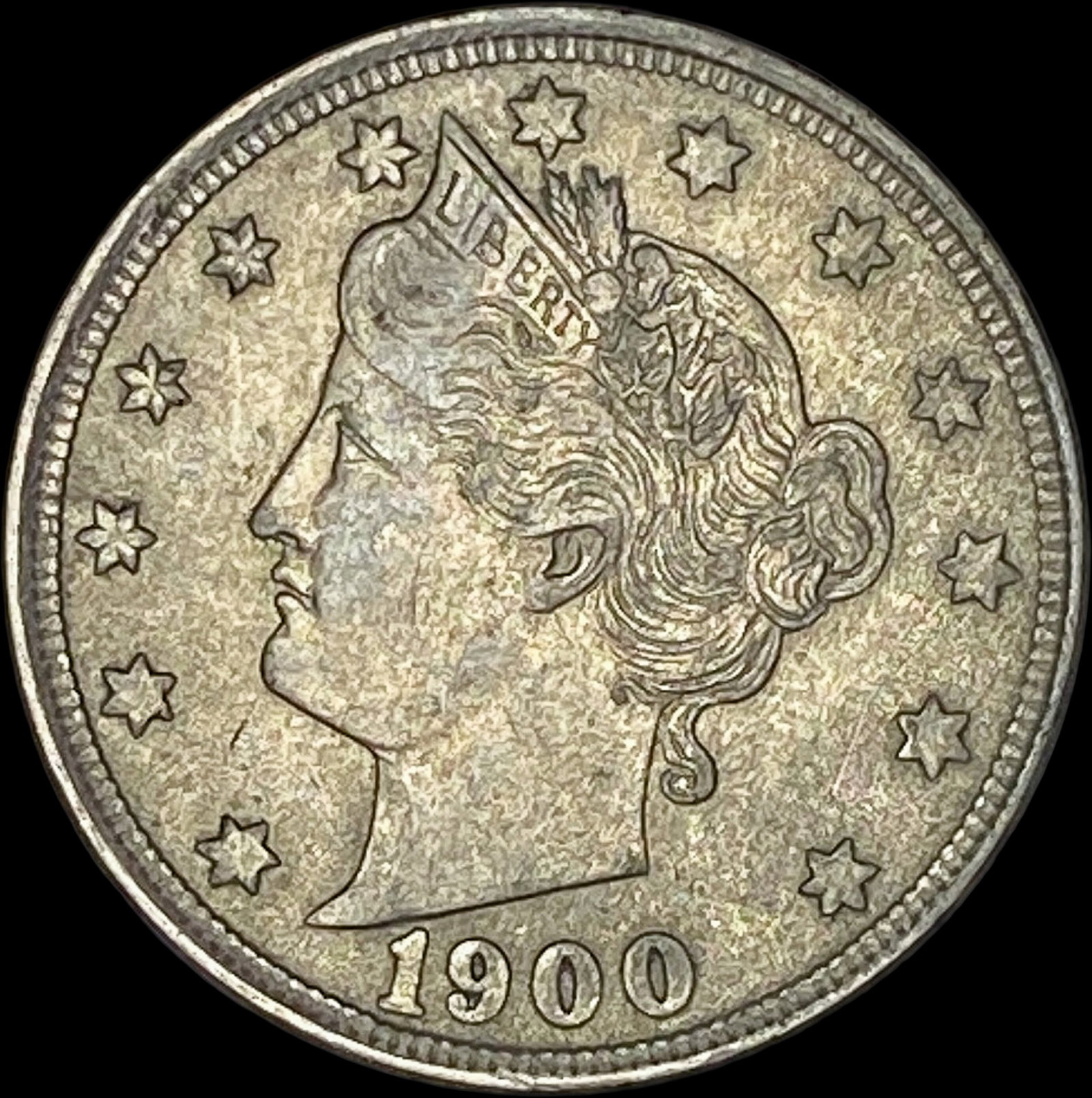 1900 Liberty Head Nickel CLOSELY UNCIRCULATED: 1900 Liberty Head Nickel CLOSELY UNCIRCULATED