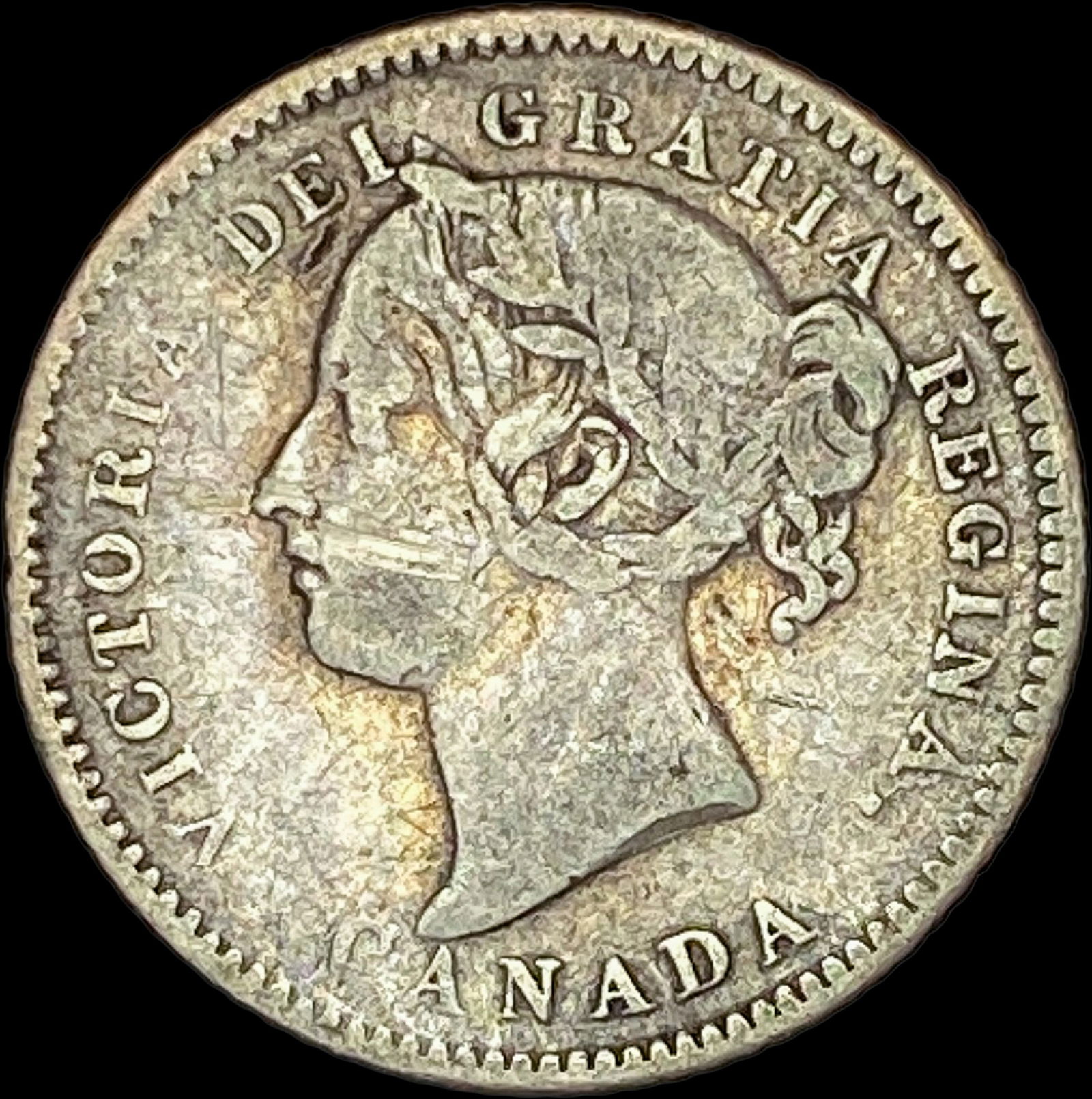 1880-H Canada Silver 10 Cents LIGHTLY CIRCULATED (1 of 2)