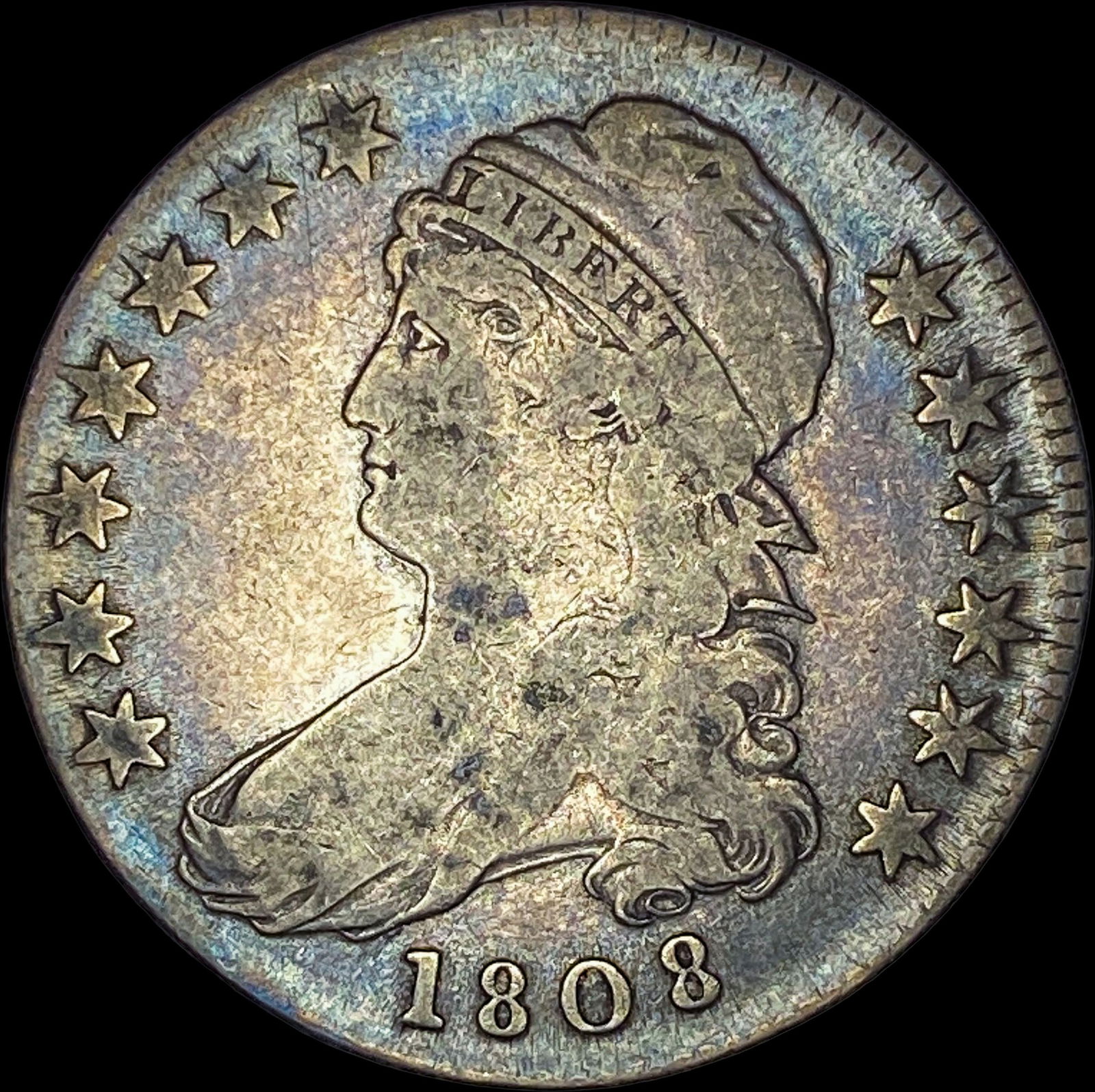 1808 Capped Bust Half Dollar NICELY CIRCULATED (1 of 2)