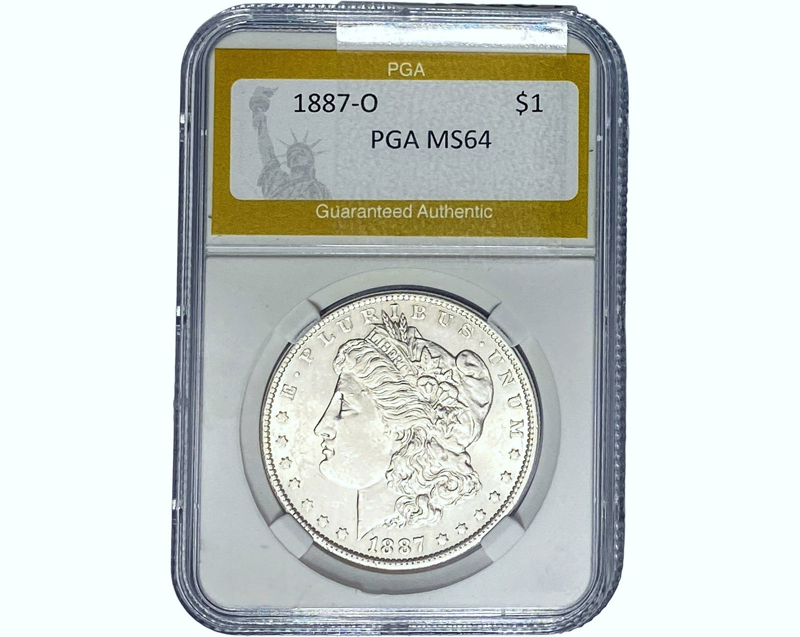 1887-O Morgan Silver Dollar PGA MS64 (1 of 2)