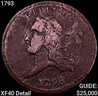 1793 Flowing Hair Half Cent NEARLY UNCIRCULATED: 1793 Flowing Hair Half Cent NEARLY UNCIRCULATED