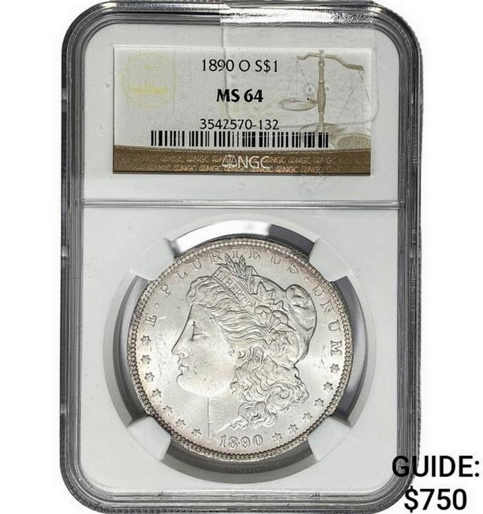 1890-O Morgan Silver Dollar NGC MS64 (1 of 2)