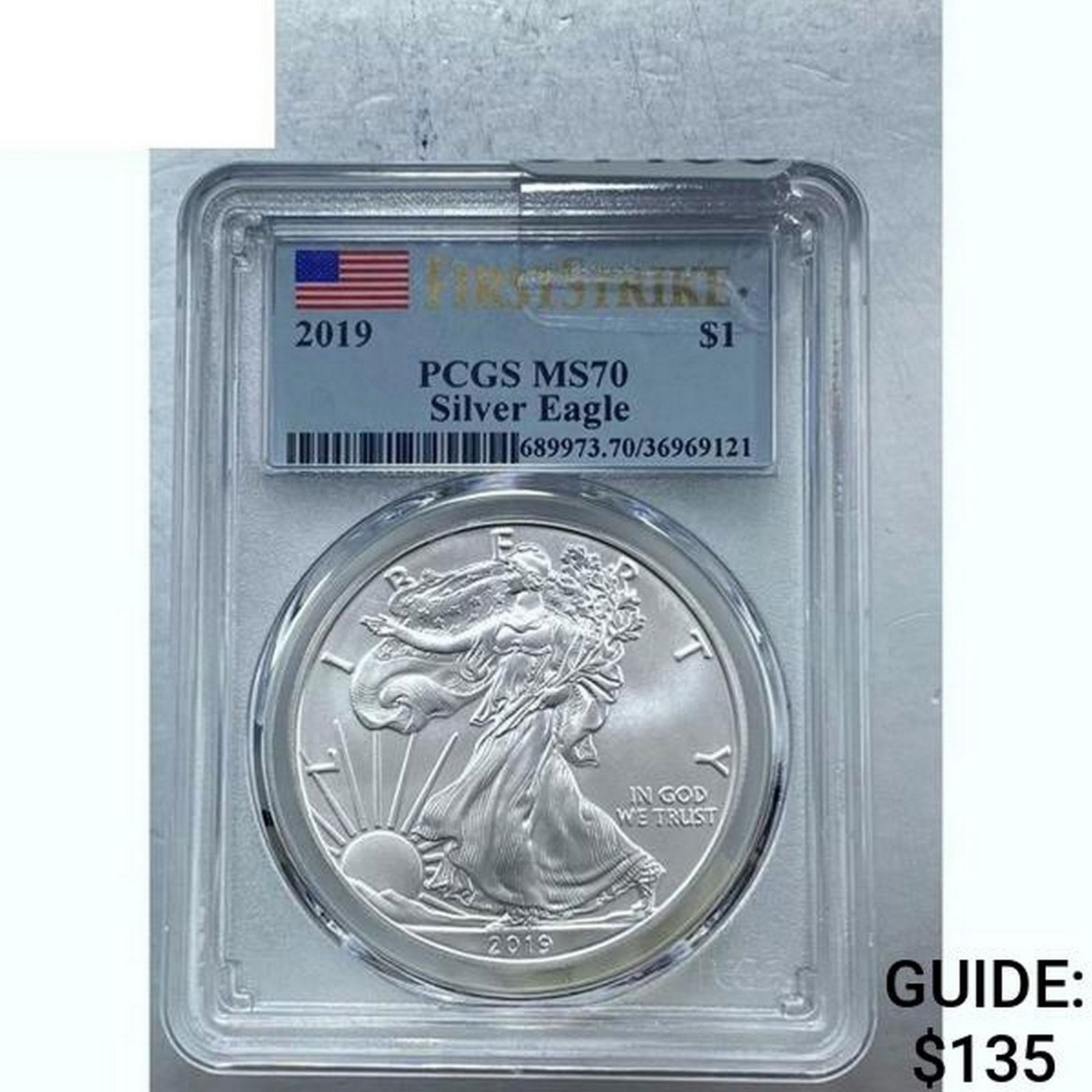2019 Silver Eagle PCGS MS70 (1 of 2)