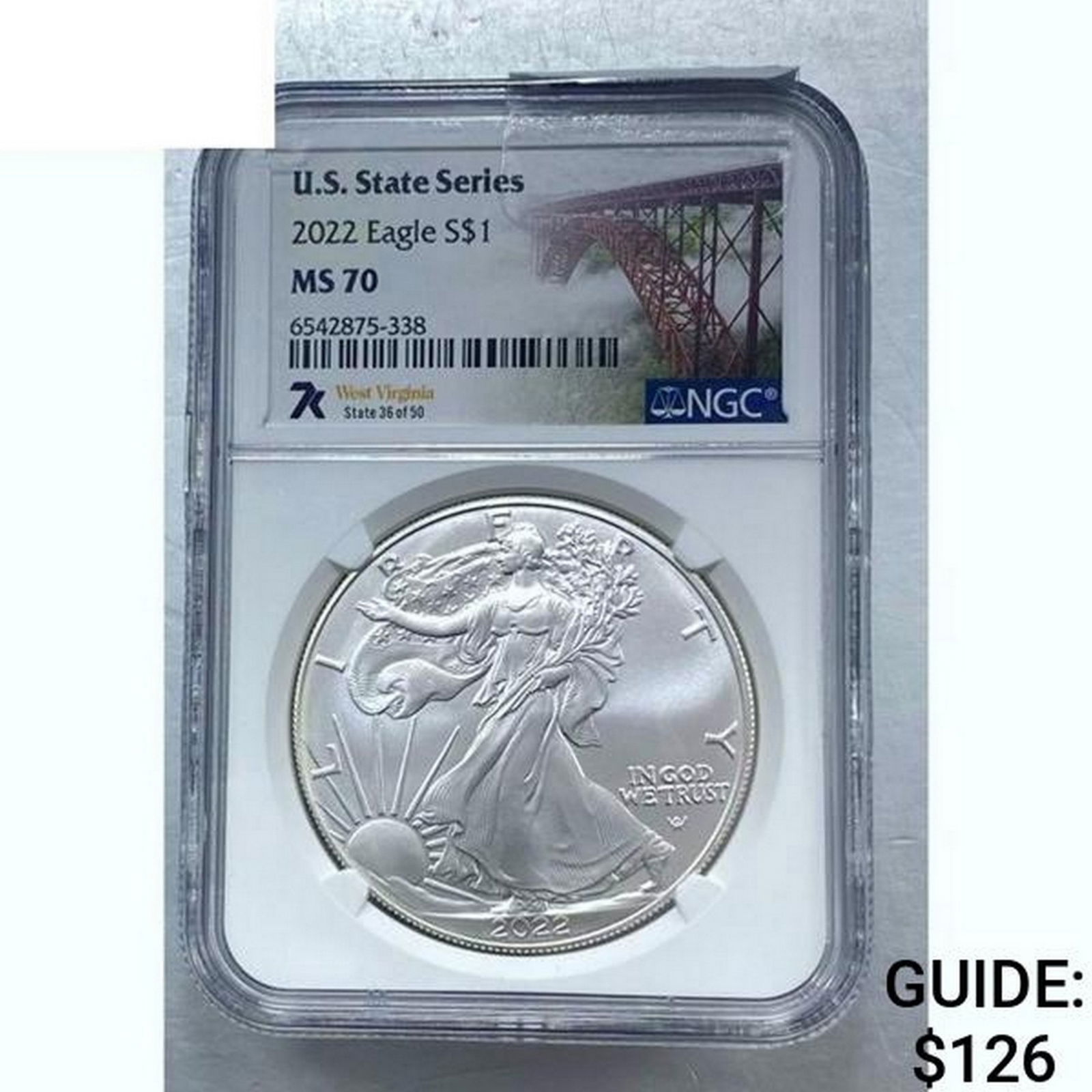 2022 Silver Eagle NGC MS70 (1 of 2)