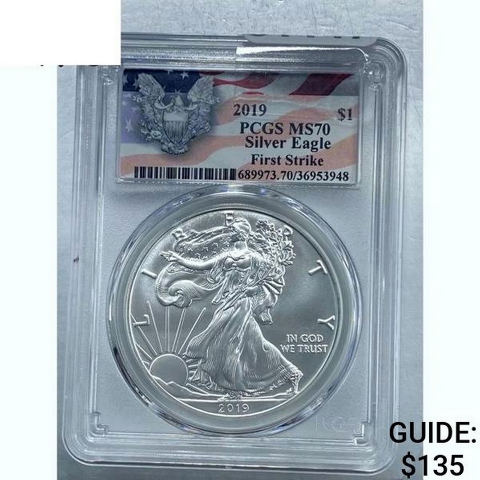 2019 Silver Eagle PCGS MS70 (1 of 2)
