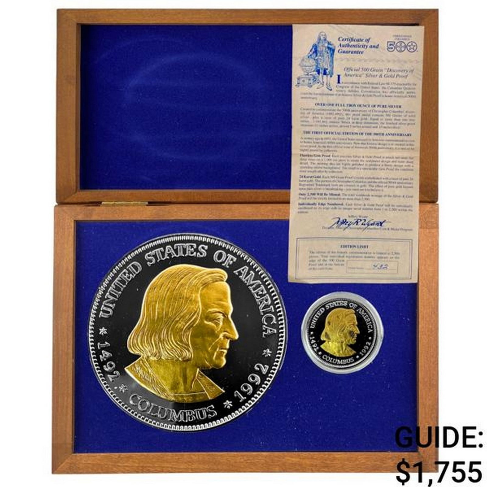 [2]1992 Christopher Columbus 500G&500 Grain Coin Set (1 of 6)