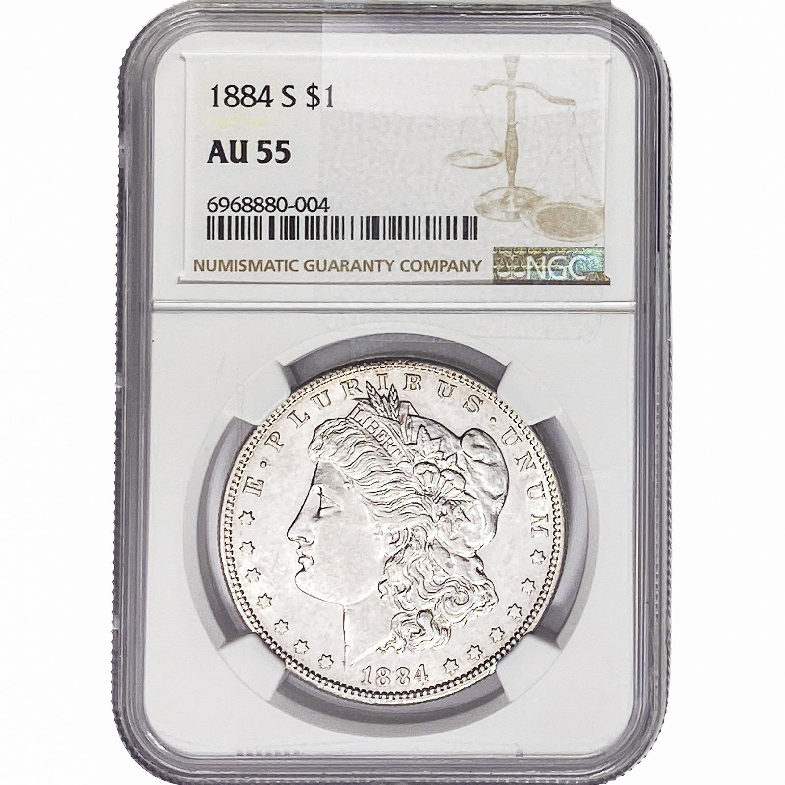 1884-S Morgan Silver Dollar NGC AU55 (1 of 2)