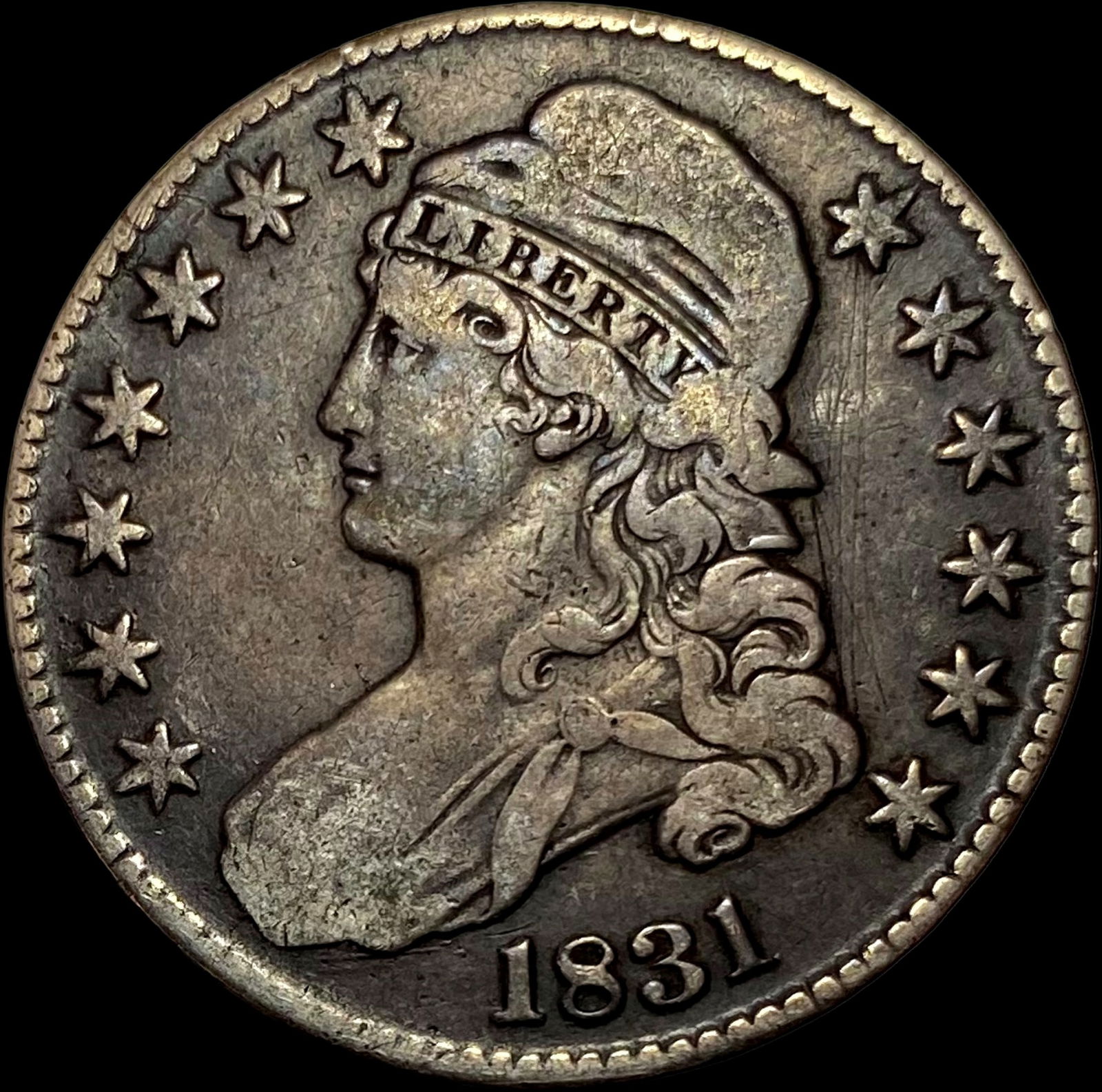 1831 Capped Bust Half Dollar LIGHTLY CIRCULATED (1 of 2)