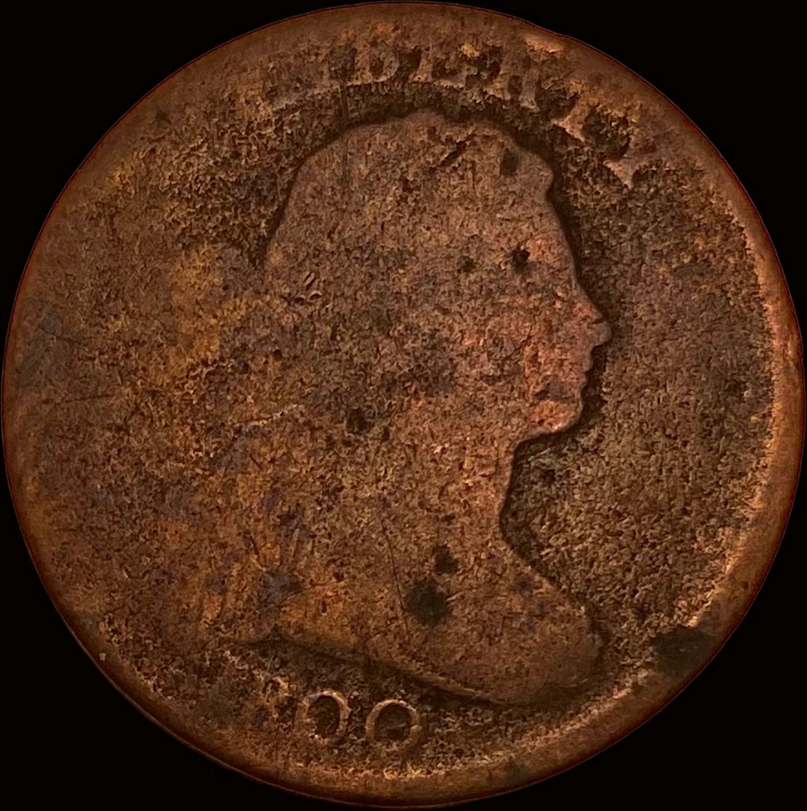 1800 Draped Bust Large Cent NICELY CIRCULATED (1 of 2)