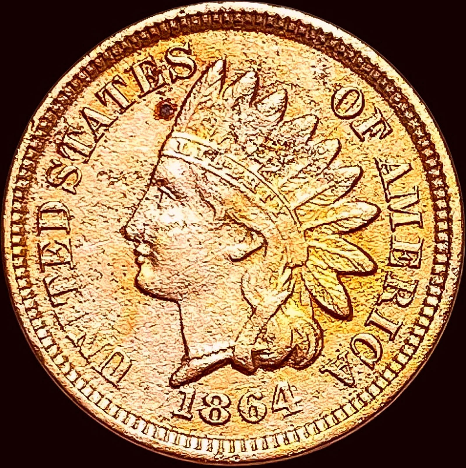 1864 Indian Head Cent CLOSELY UNCIRCULATED (1 of 2)