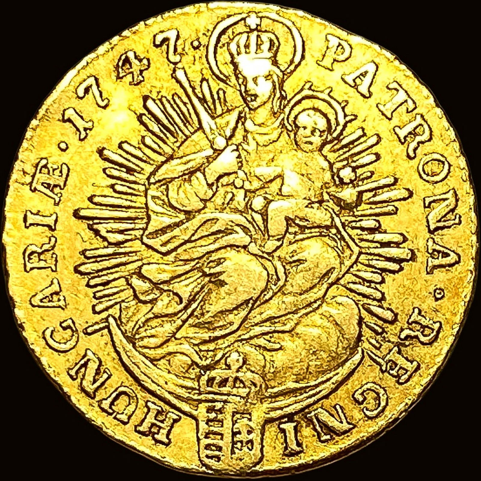 1747 Hungary Gold 1/2 Ducat CLOSELY UNCIRCULATED (1 of 2)