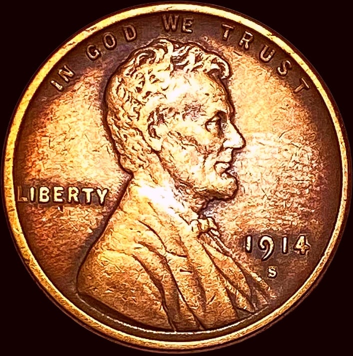 1914-S Lincoln Wheat Cent CLOSELY UNCIRCULATED (1 of 2)