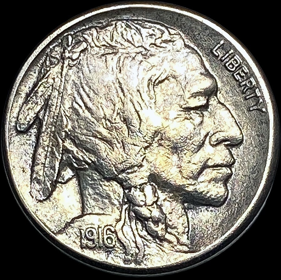 1916-S Buffalo Nickel CLOSELY UNCIRCULATED (1 of 2)