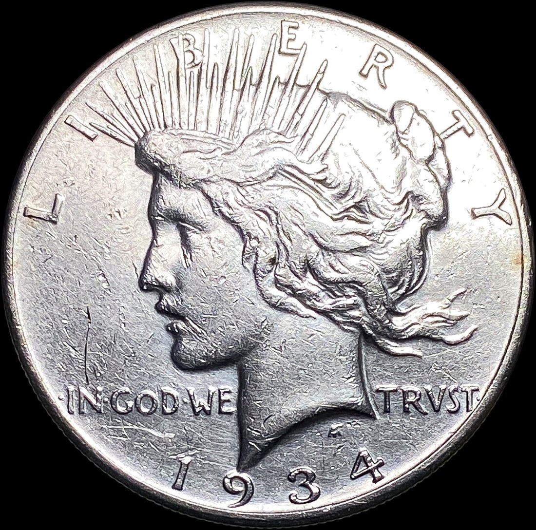 1934-S Silver Peace Dollar CLOSELY UNCIRCULATED (1 of 2)