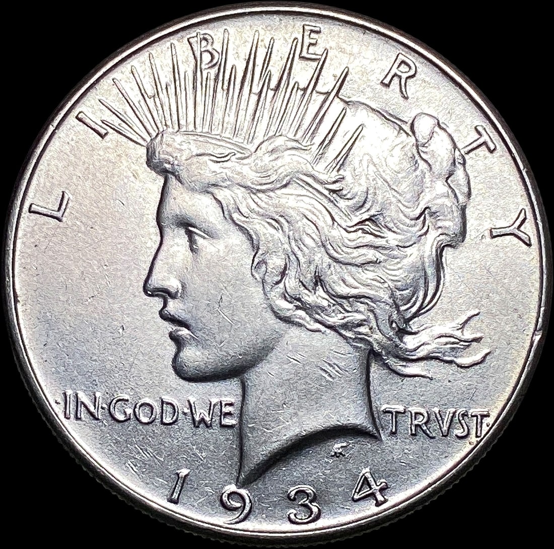 1934 Peace Silver Dollar CLOSELY UNCIRCULATED (1 of 2)