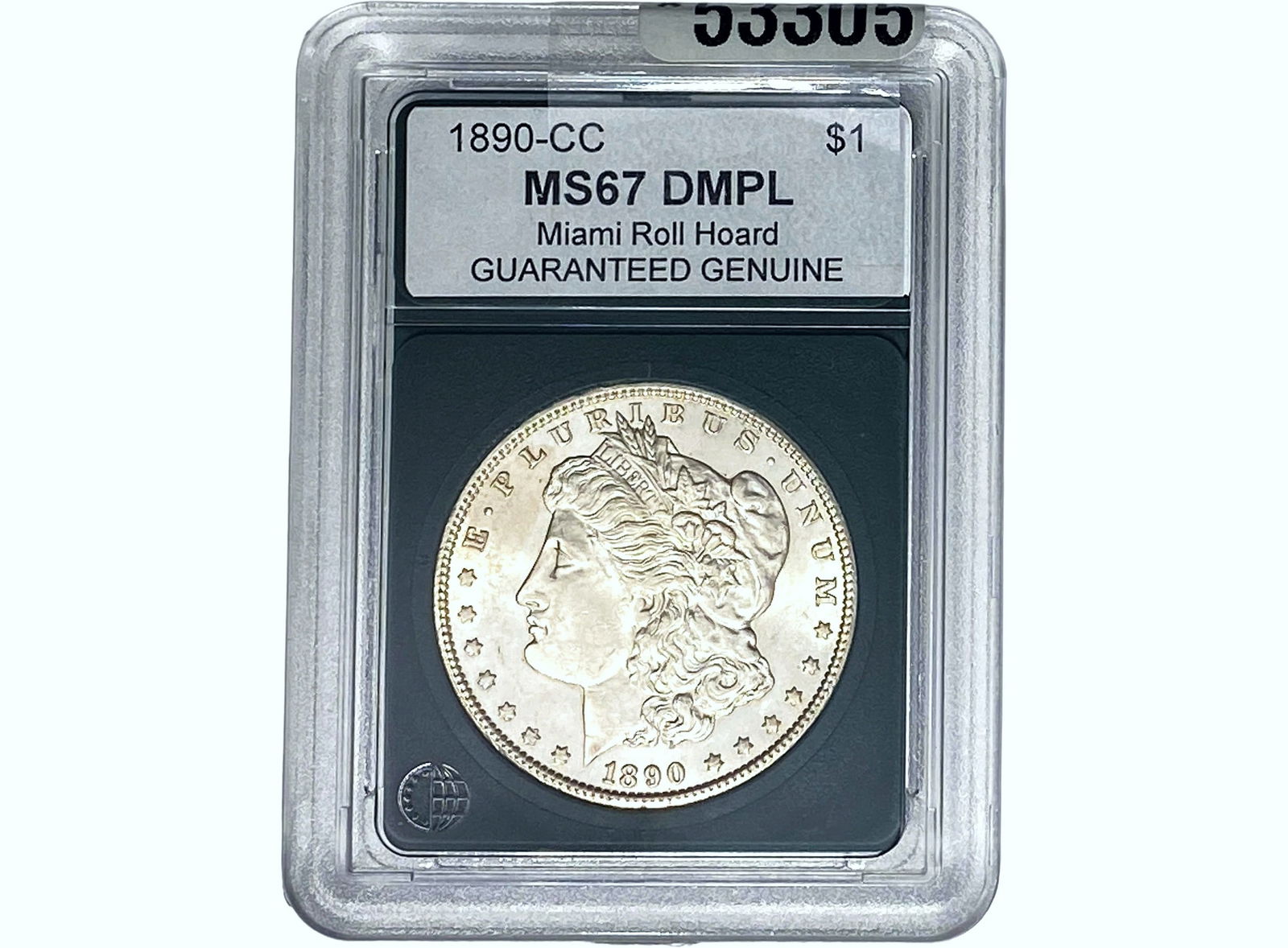 1890-CC Morgan Silver Dollar GG MS67 DMPL (1 of 2)
