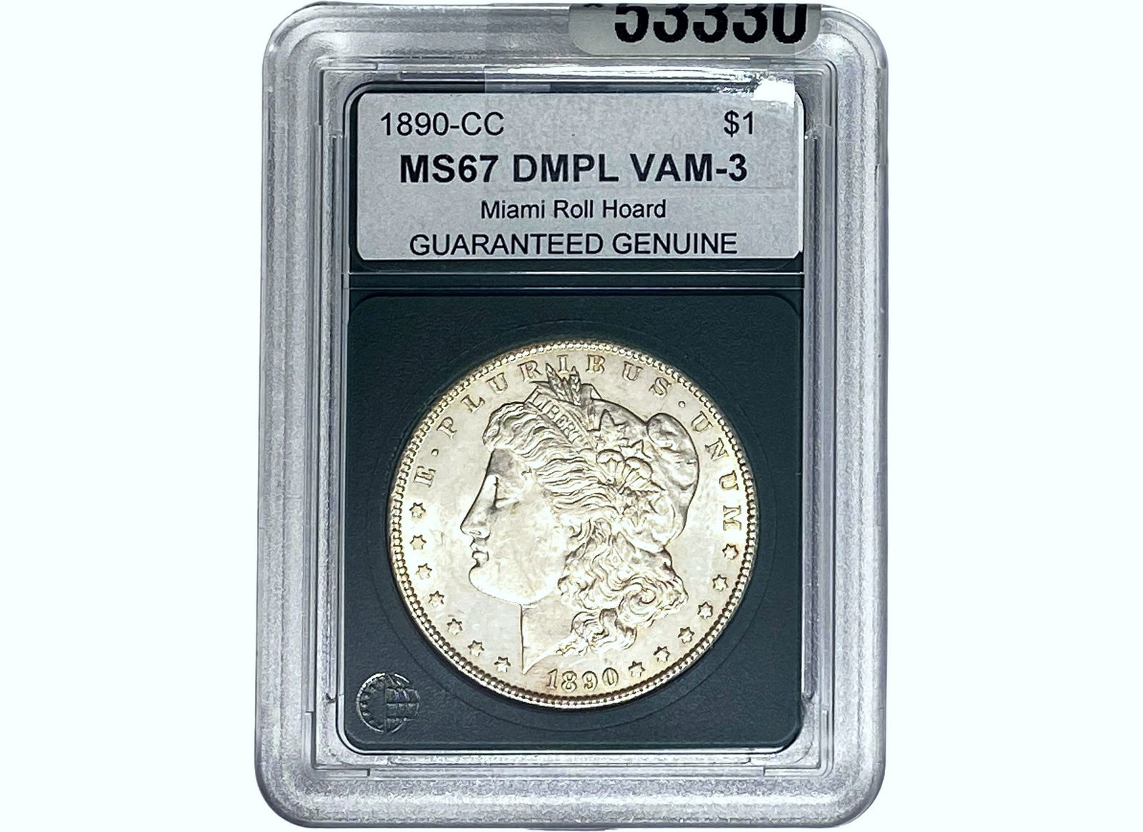 1890-CC Morgan Silver Dollar GG MS67 DMPL (1 of 2)