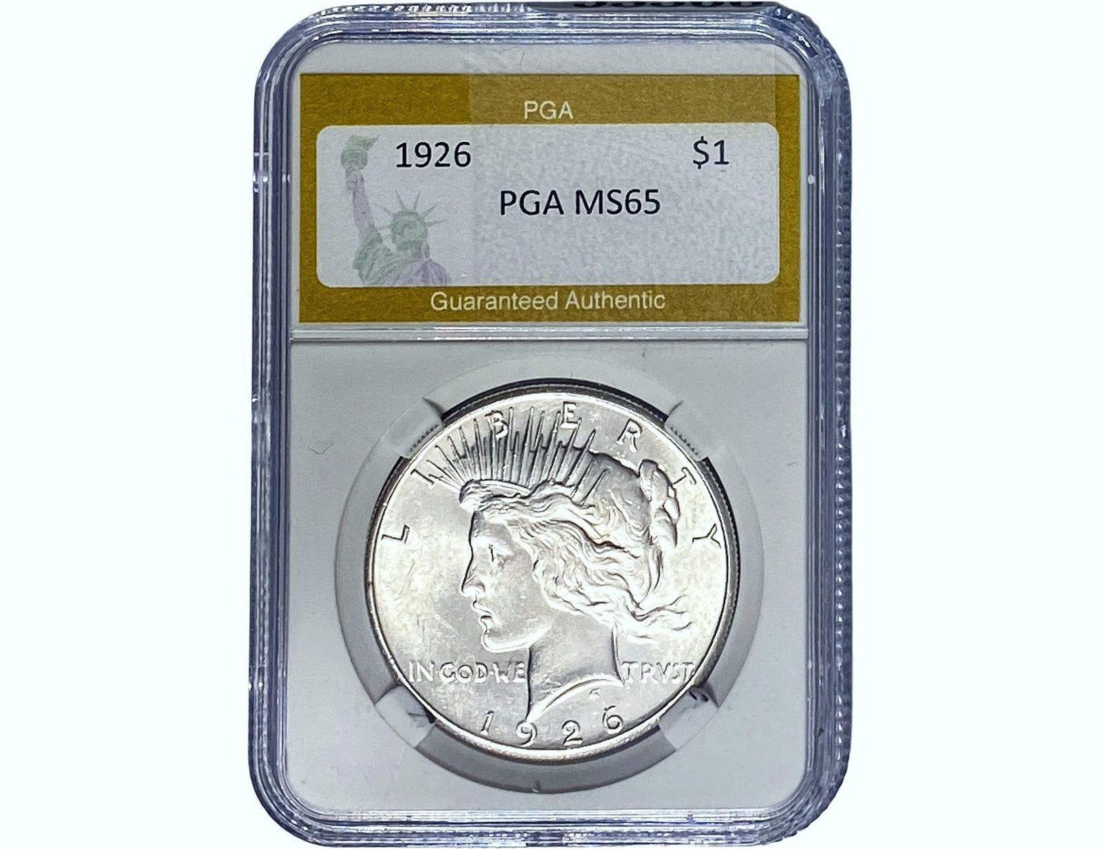 1926 Silver Peace Dollar PGA MS65 (1 of 2)