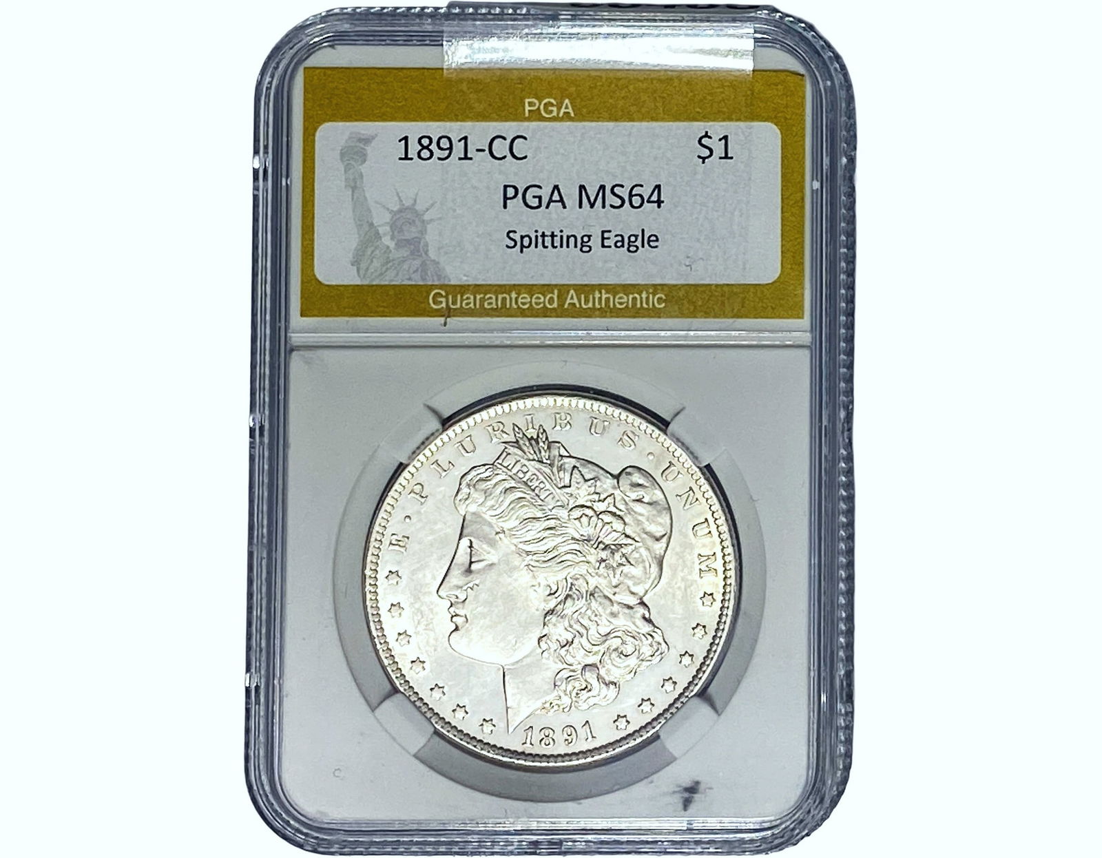 1891-CC Morgan Silver Dollar PGA MS64 (1 of 2)