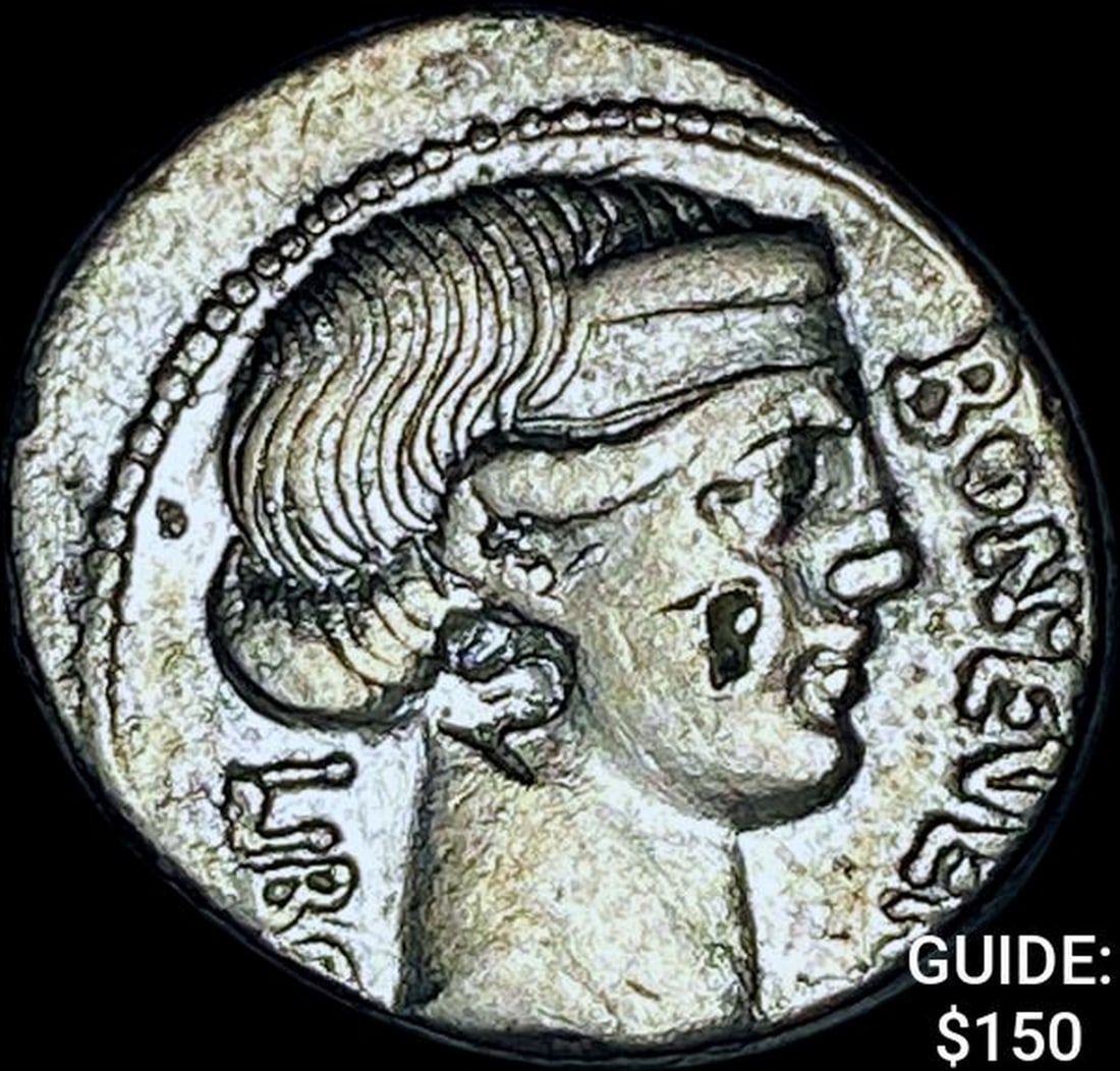 62 BC Roman Rep L Scribonius Silver Libo CHOICE AU (1 of 2)