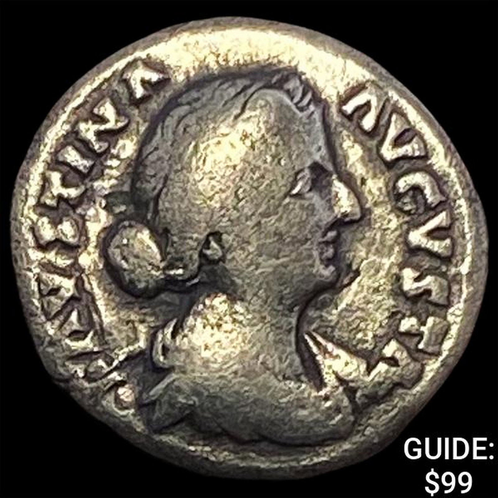 147-176 AD Roman Faustina Jr. Silver Denarius NEARLY UNCIRCULATED: 147-176 AD Roman Faustina Jr. Silver Denarius NEARLY UNCIRCULATED