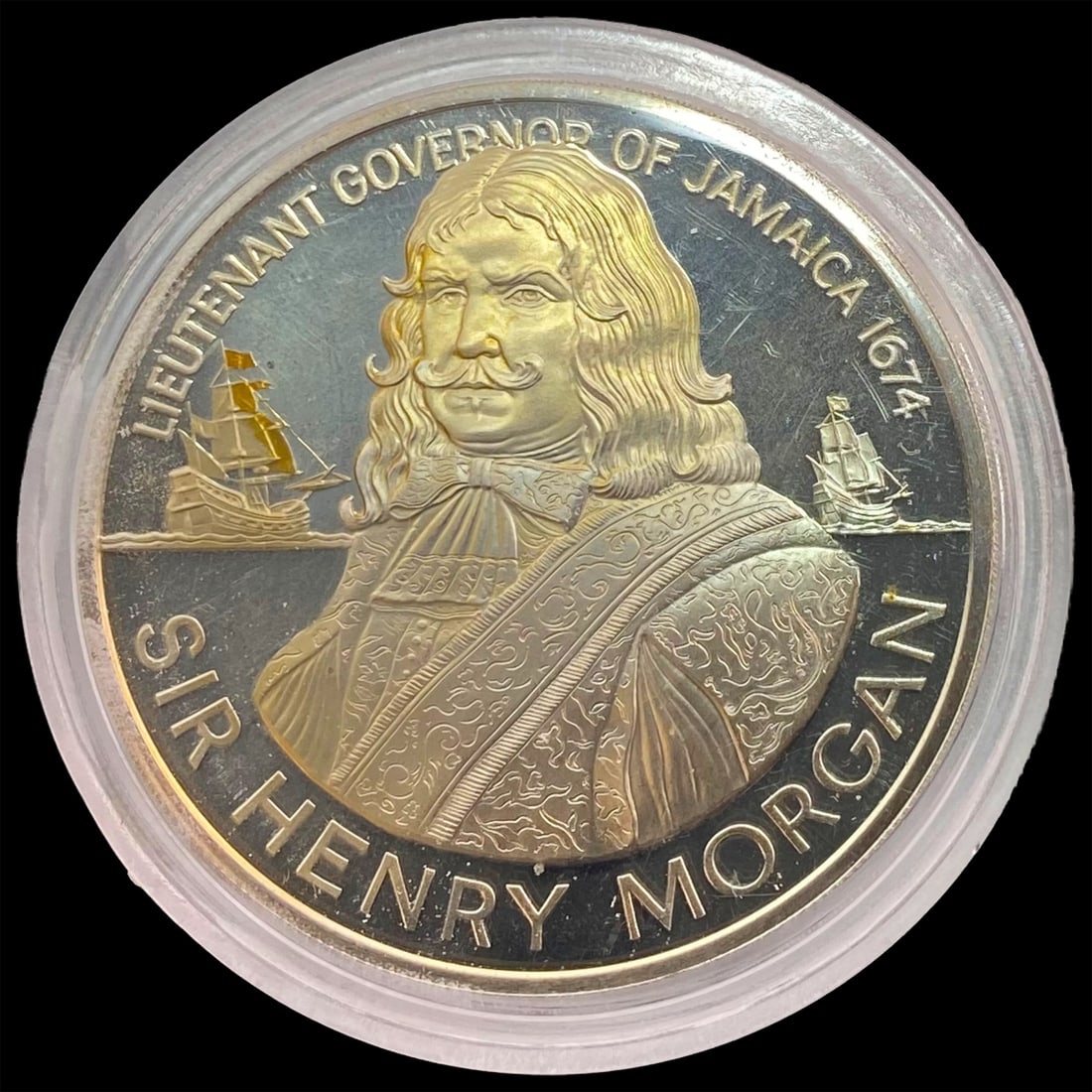1974 Jamaica Henry Morgan Silver $10 CHOICE PROOF: 1974 Jamaica Henry Morgan Silver $10 CHOICE PROOF