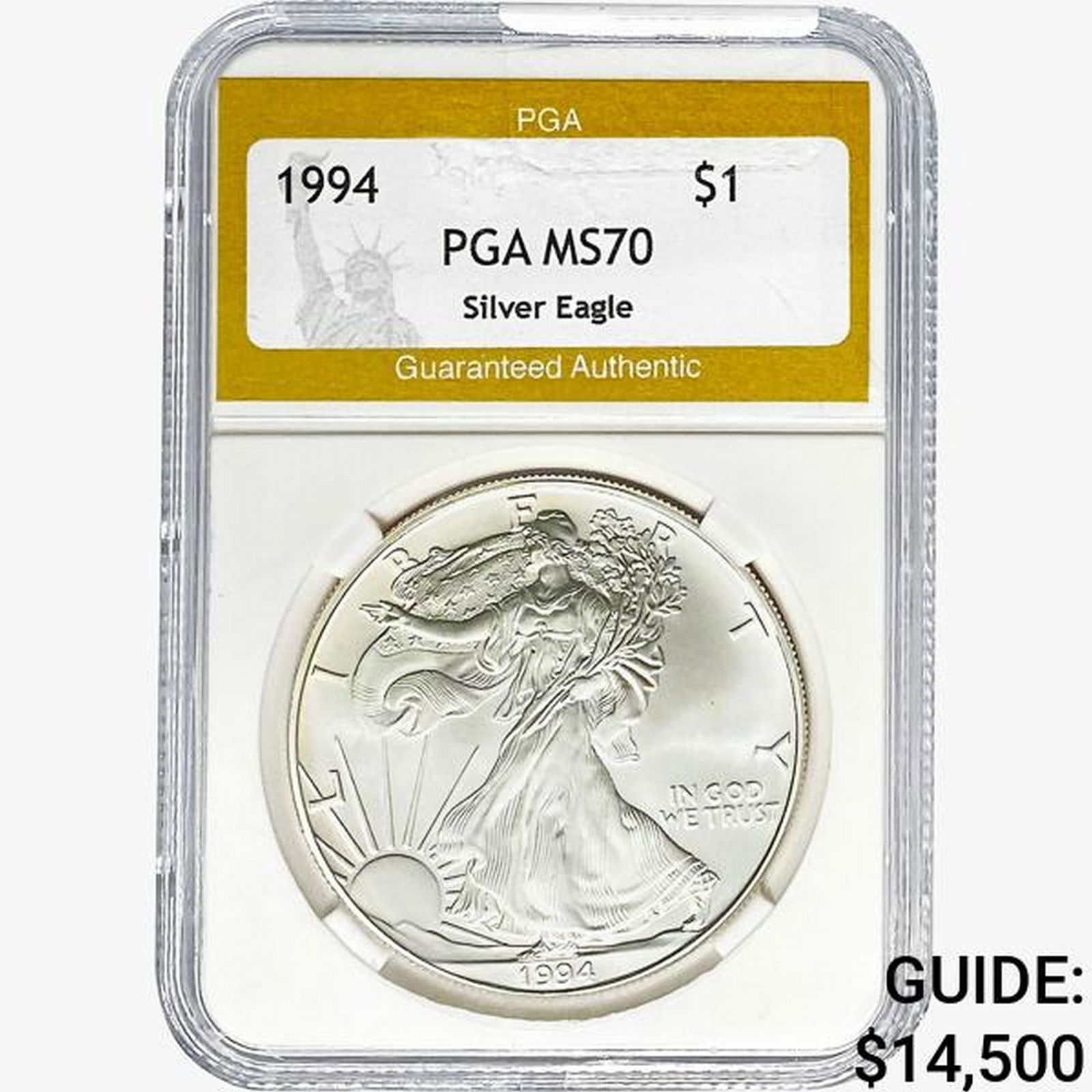 1994 American Silver Eagle PGA MS70 (1 of 2)