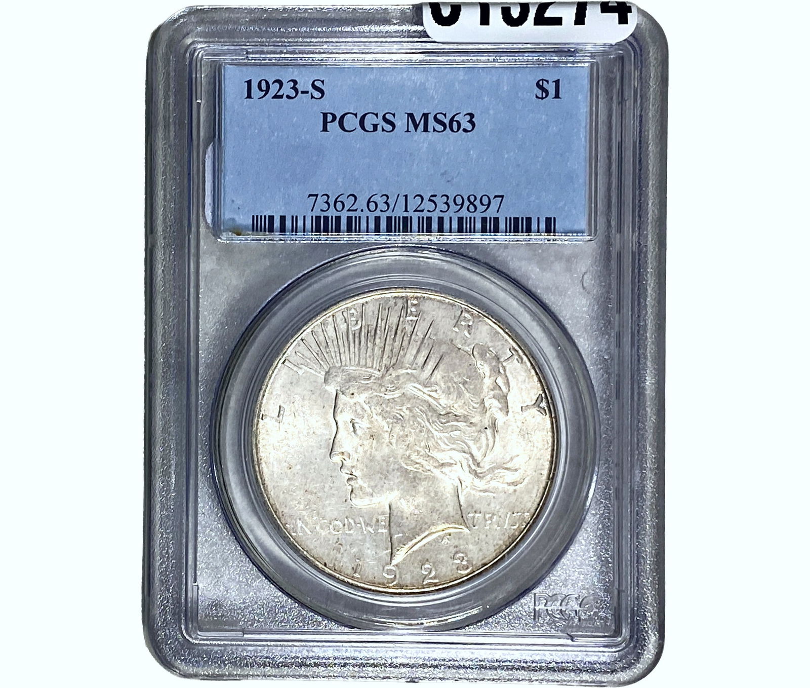 1923-S Silver Peace Dollar PCGS MS63 (1 of 2)