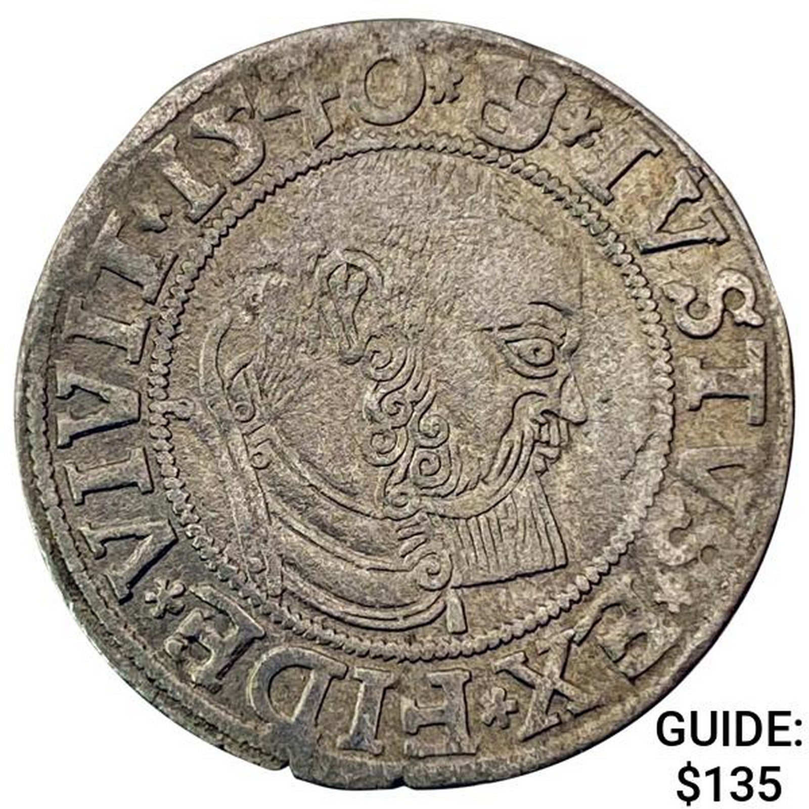 1529-1558 Prussia Silver Groschen Albert I CLOSELY UNCIRCULATED: 1529-1558 Prussia Silver Groschen Albert I CLOSELY UNCIRCULATED
