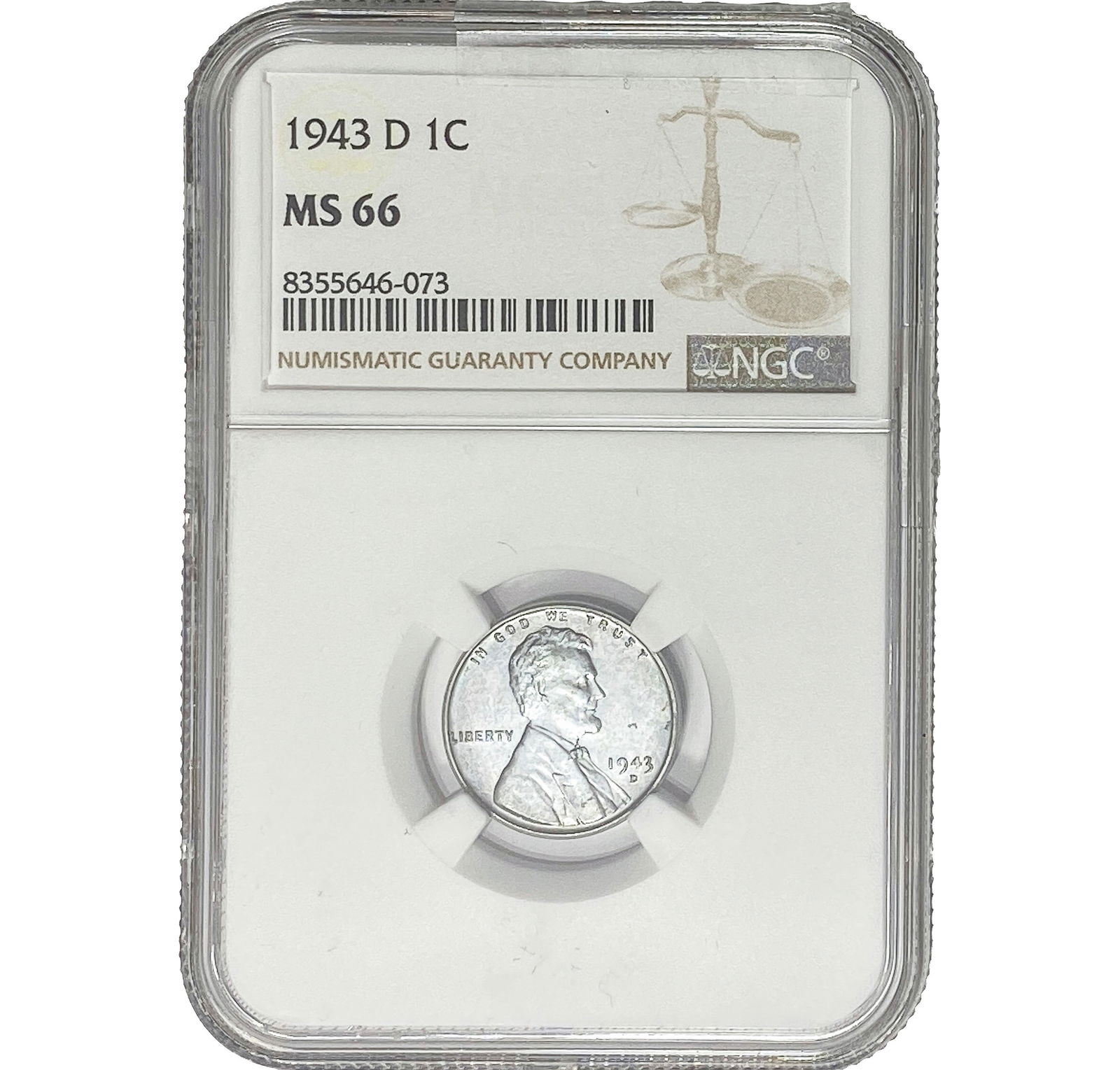 1943-D Wheat Cent NGC MS66 (1 of 2)