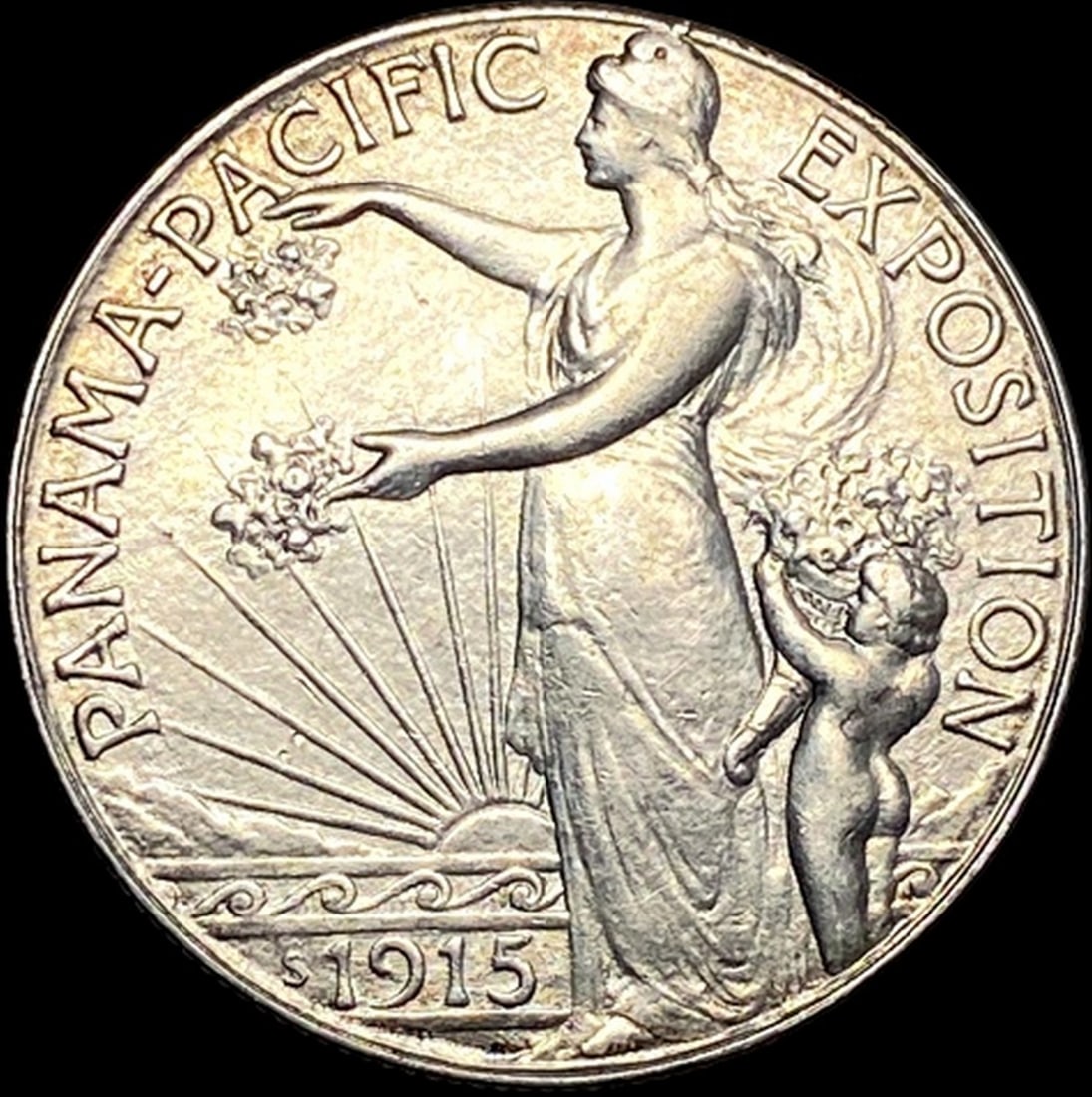 1915-S Silver Panama-Pacific Half Dollar  CHOICE AU (1 of 2)