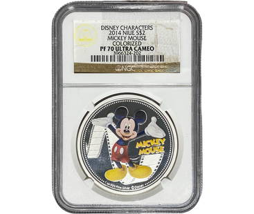 2014 Silver $2 Mickey Mouse NGC PF70 ULTRA CAMEO: 2014 Silver $2 Mickey Mouse NGC PF70 ULTRA CAMEO