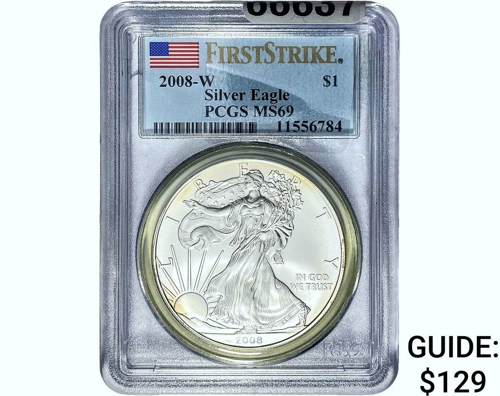 2008-W Silver Eagle PCGS MS69 (1 of 2)