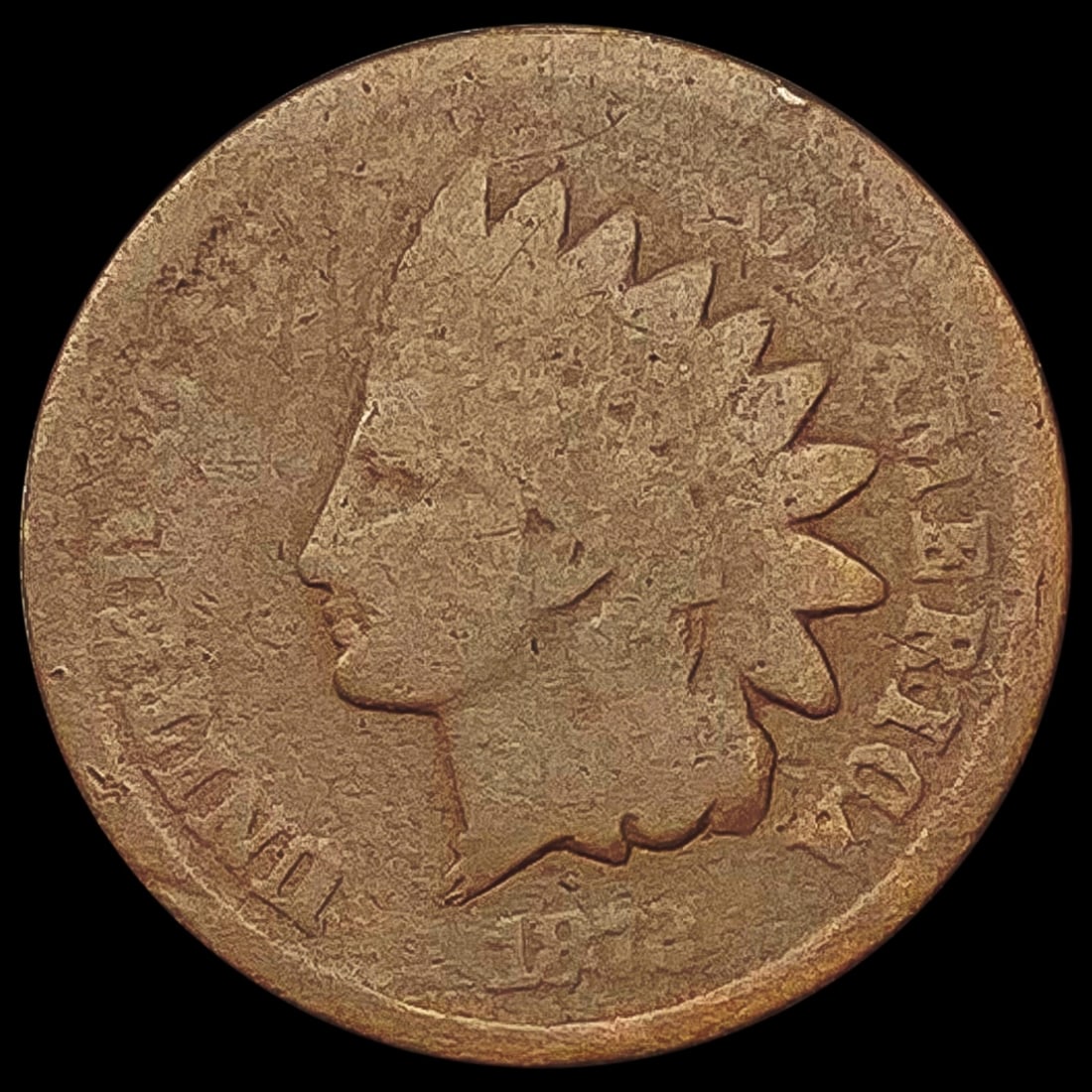 1872 Indian Head Cent NICELY CIRCULATED (1 of 2)