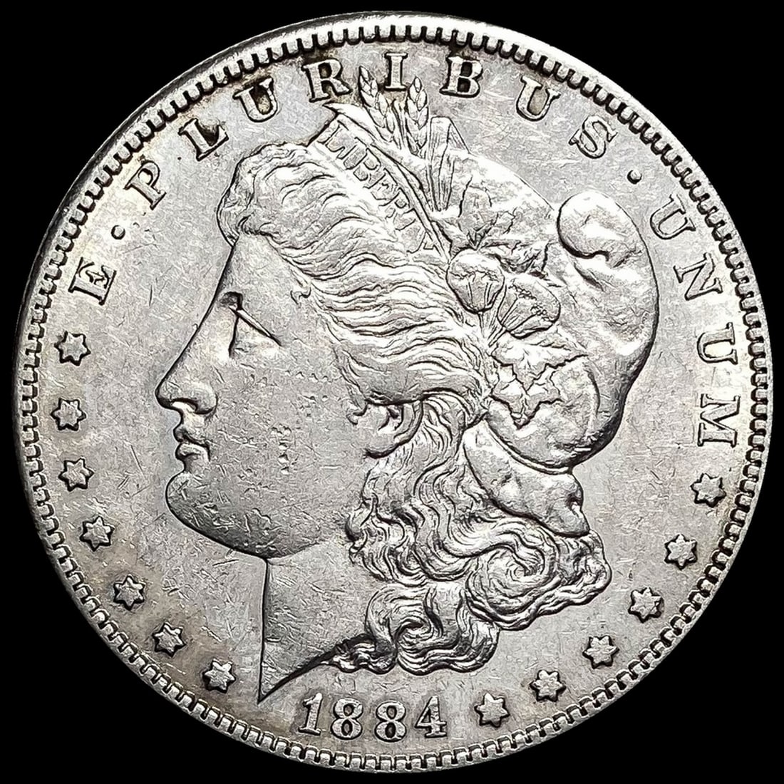 1884-S Silver Morgan Dollar CLOSELY  UNCIRCULATED (1 of 2)