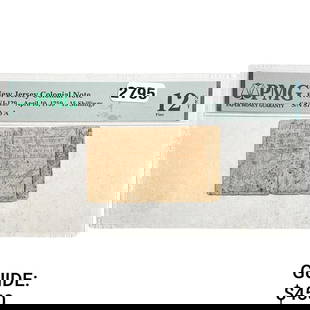 1759 15 Shillings N.J. Colonial Note PMG 12 F: 1759 15 Shillings N.J. Colonial Note PMG 12 F