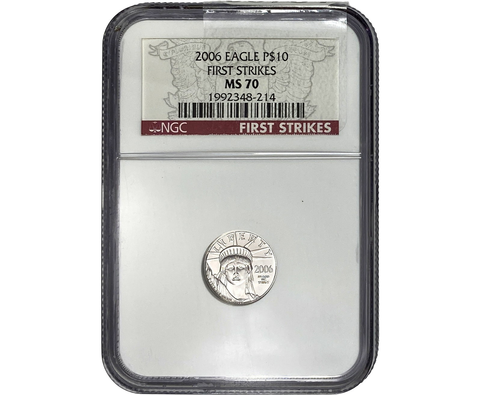 2006 P$10 EAGLE NGC MS70: 2006 P$10 EAGLE NGC MS70