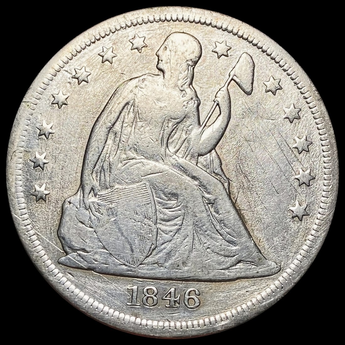 1846-O Seated Liberty Dollar LIGHTLY CIRCULATED (1 of 2)