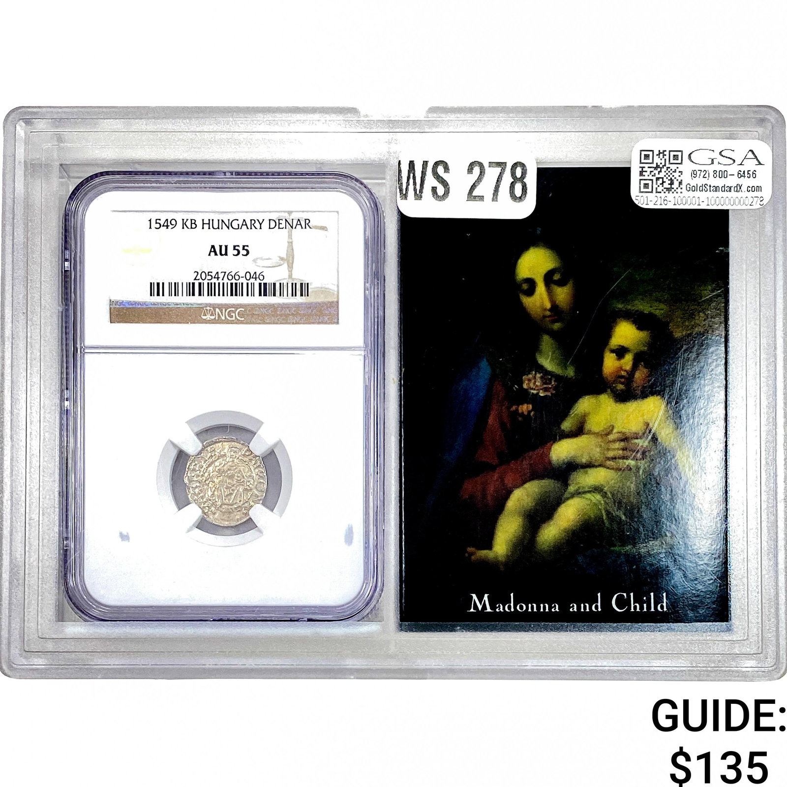 1549 KB Hungary Denar NGC AU55: 1549 KB Hungary Denar NGC AU55