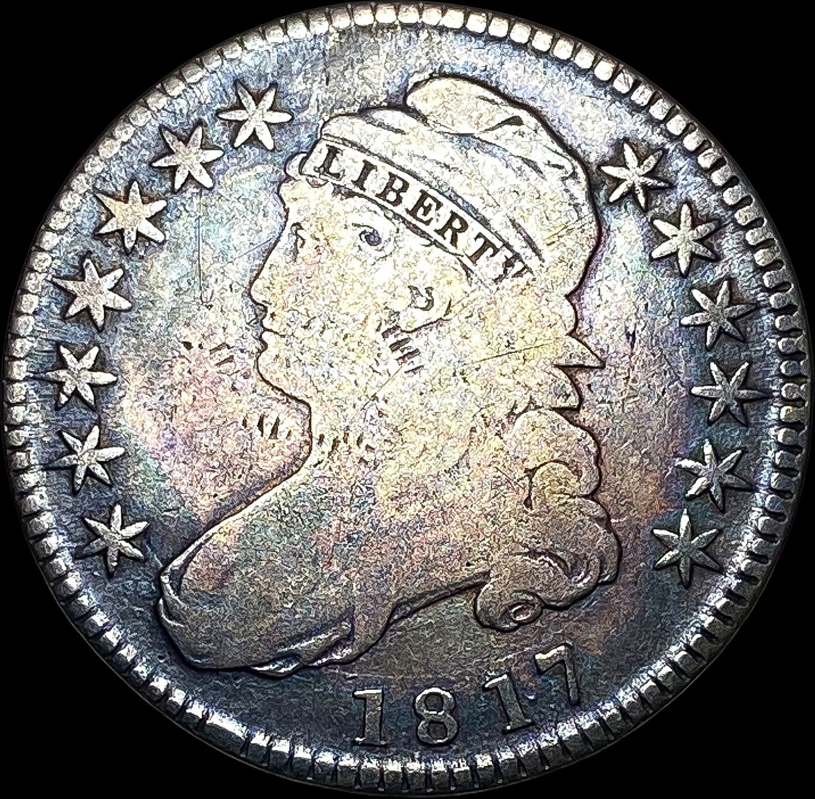181.7 Capped Bust Half Dollar NICE CIRC (1 of 2)