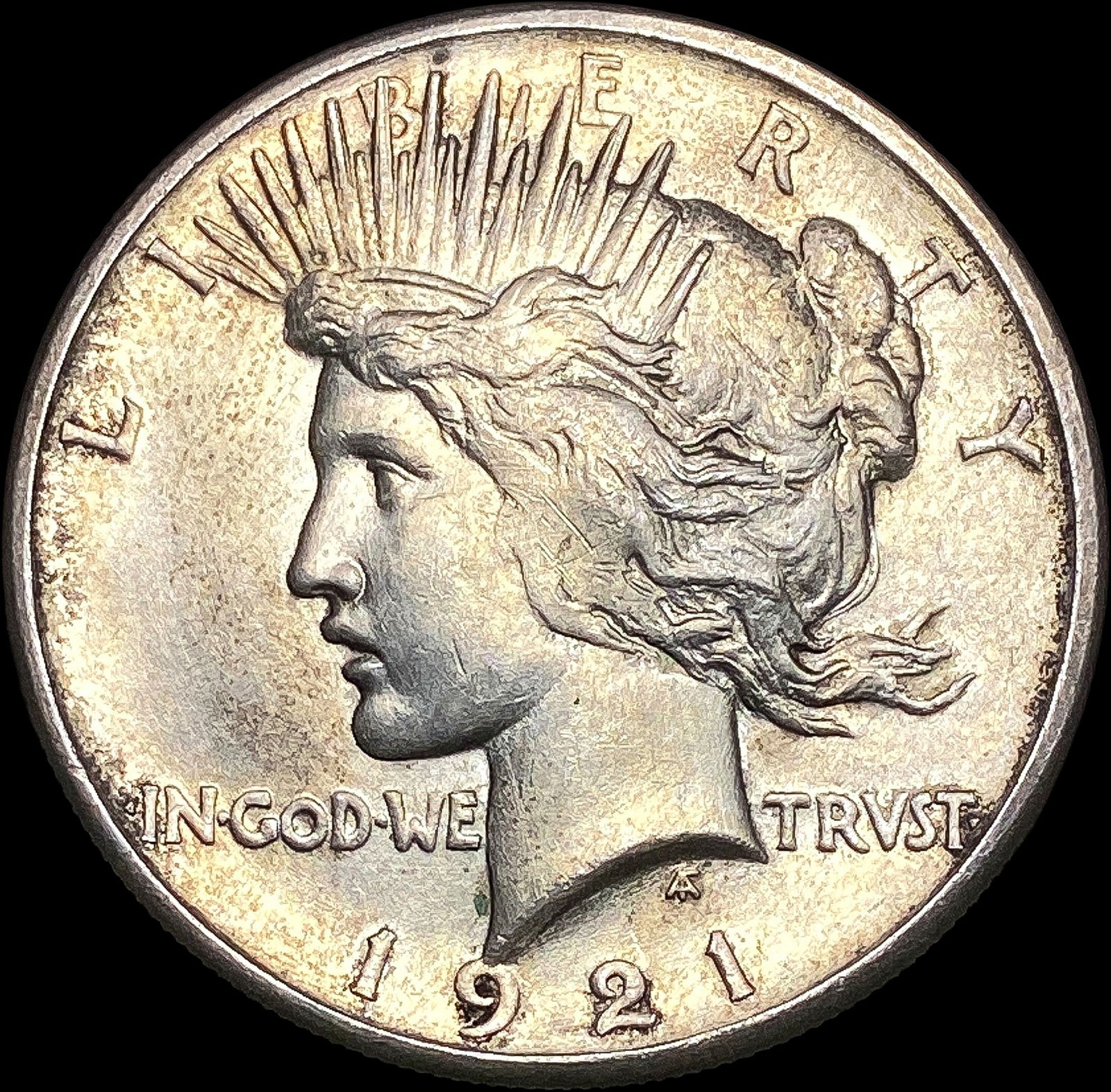 1921 Silver Peace Dollar NEARLY UNCIRCULATED (1 of 2)