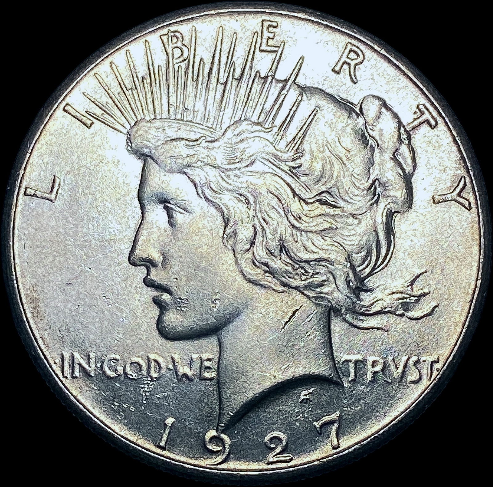 1927 Silver Peace Dollar CHOICE BU (1 of 2)