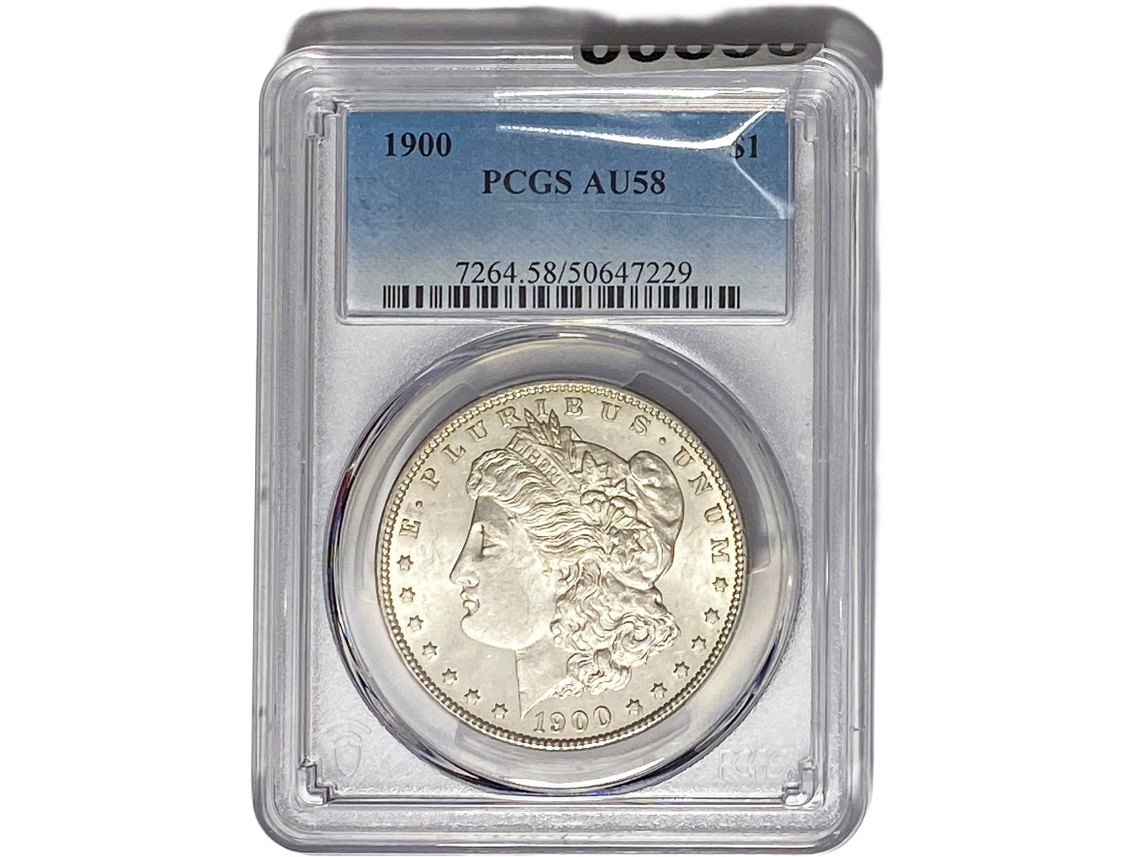 1900 Morgan Silver Dollar PCGS AU58: 1900 Morgan Silver Dollar PCGS AU58